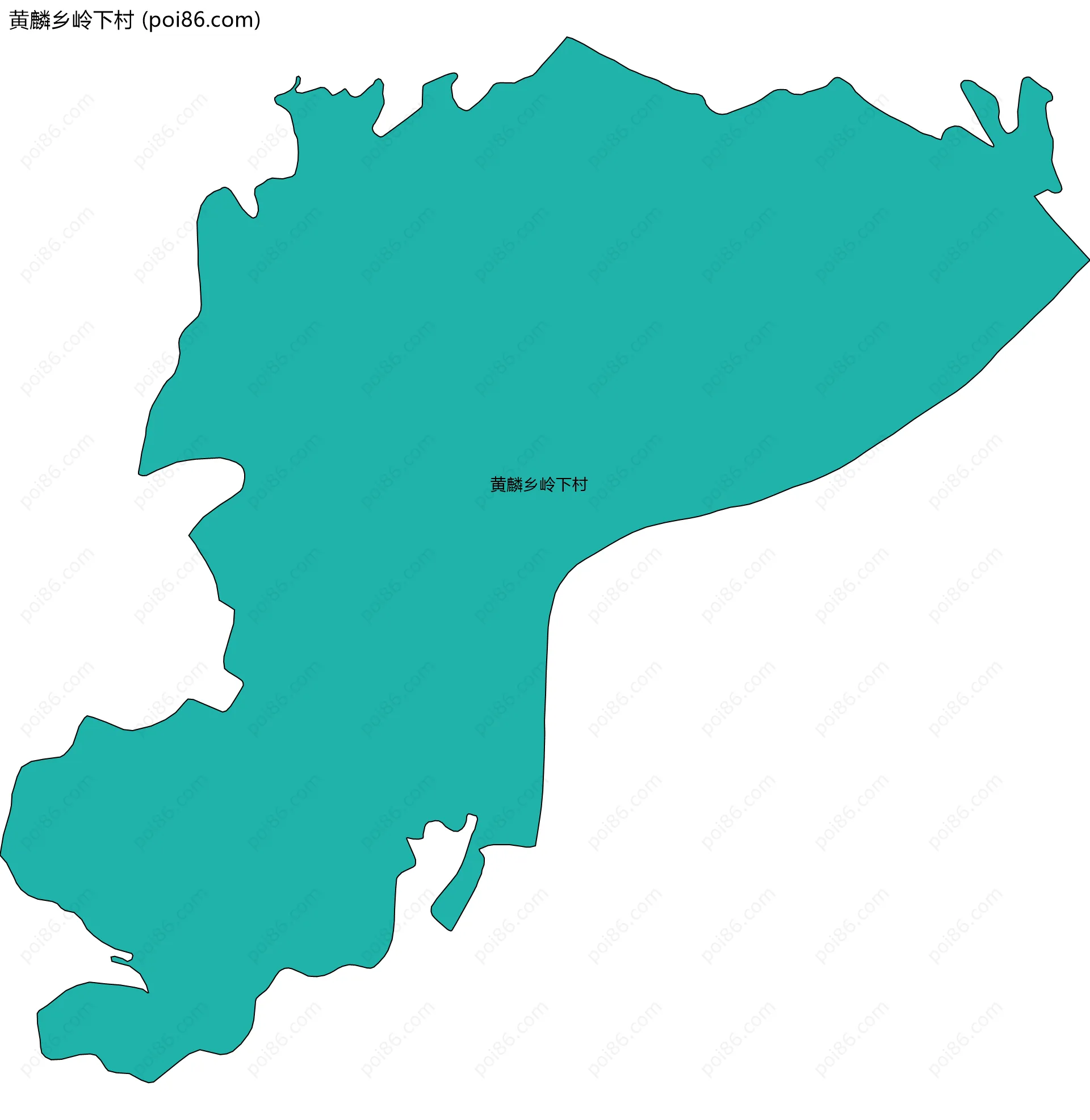 黄麟乡岭下村边界地图