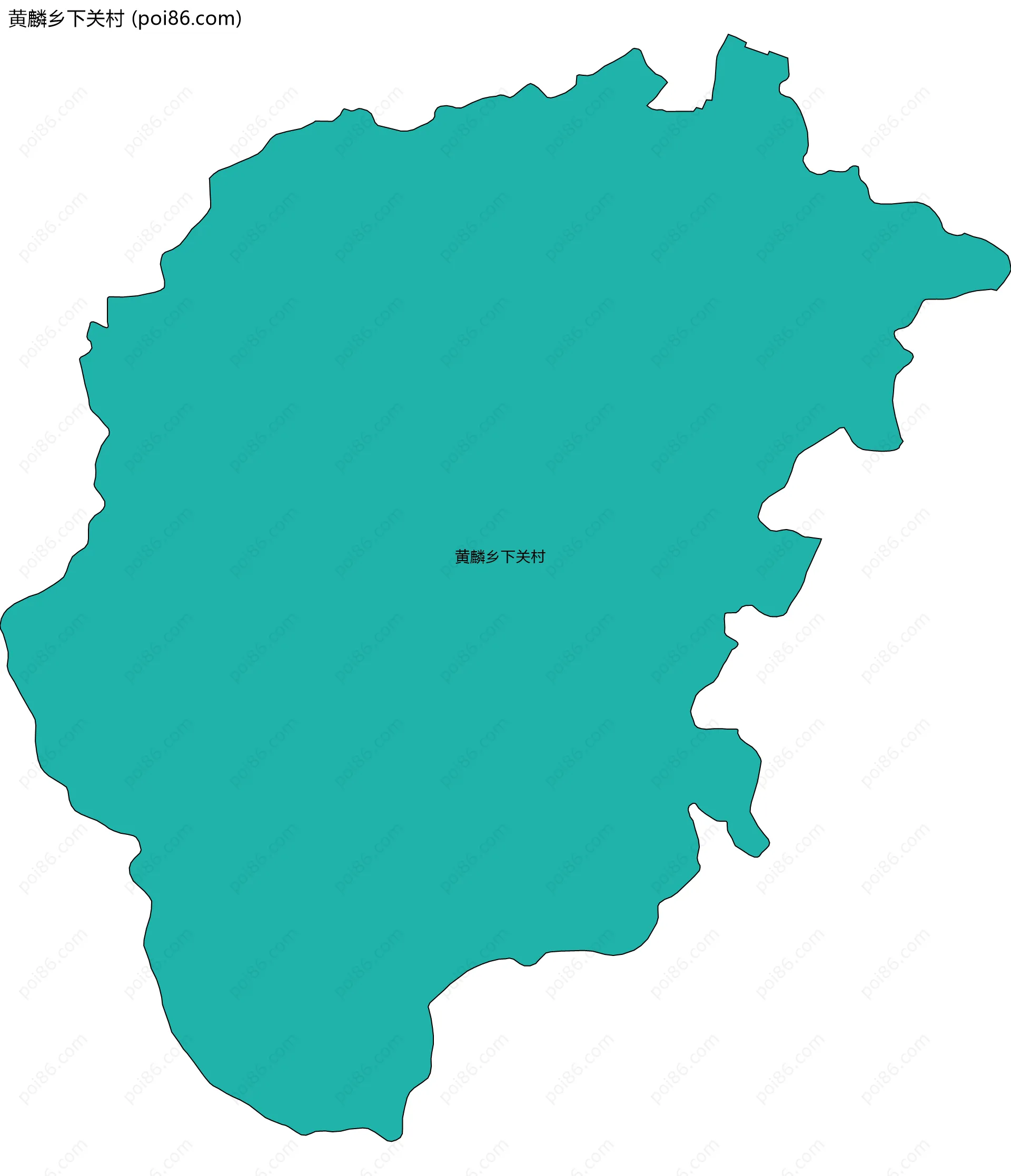 黄麟乡下关村边界地图