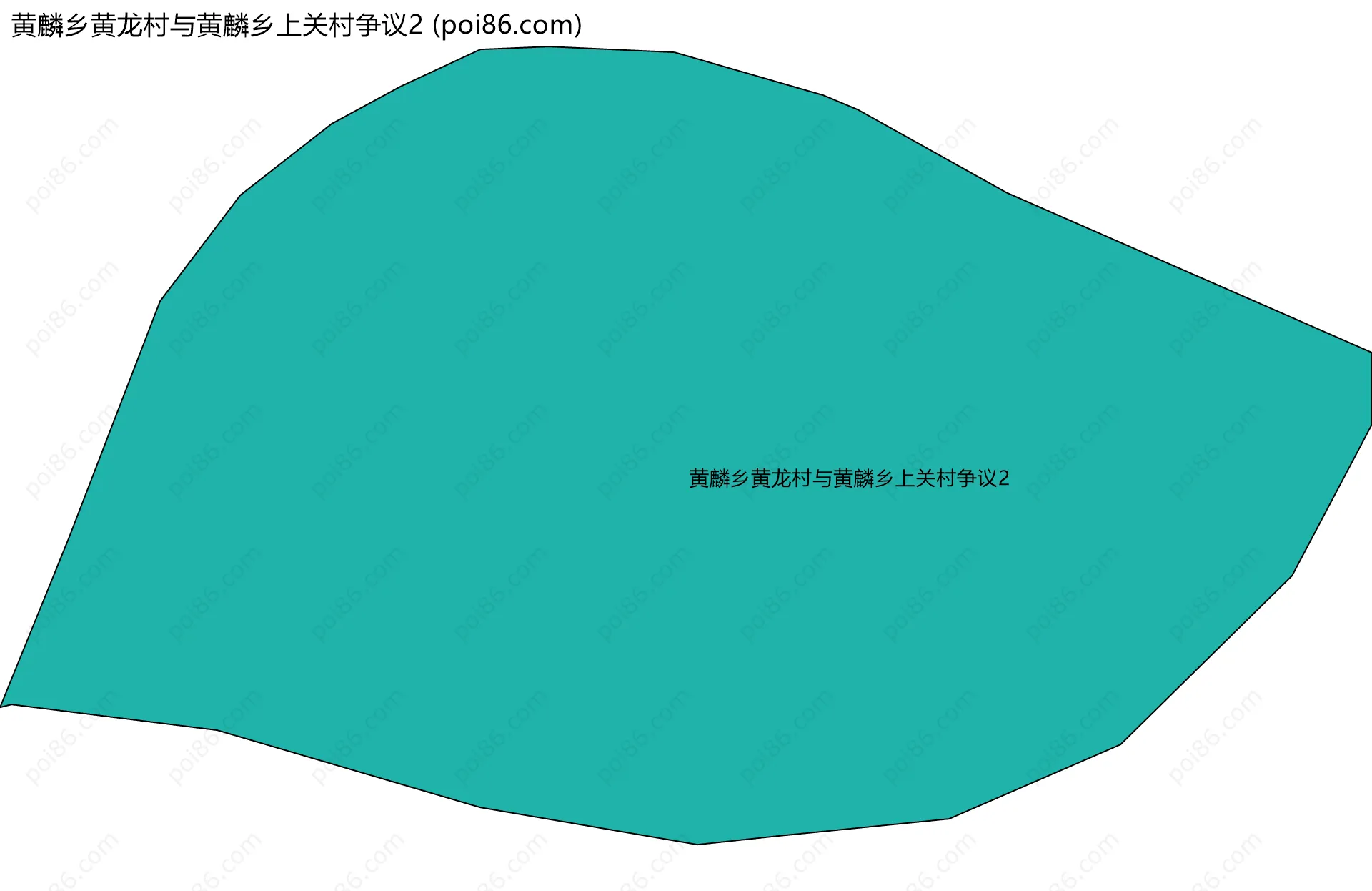 黄麟乡黄龙村与黄麟乡上关村争议2边界地图
