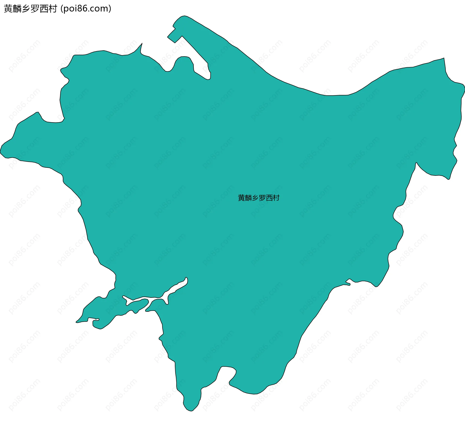 黄麟乡罗西村边界地图