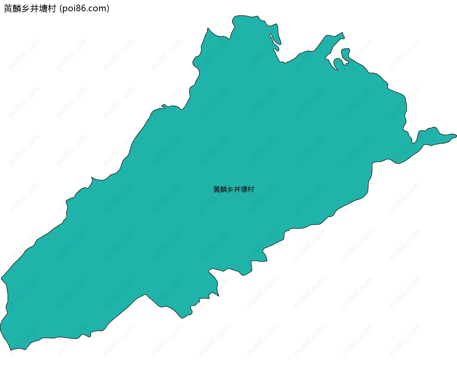 黄麟乡井塘村边界地图