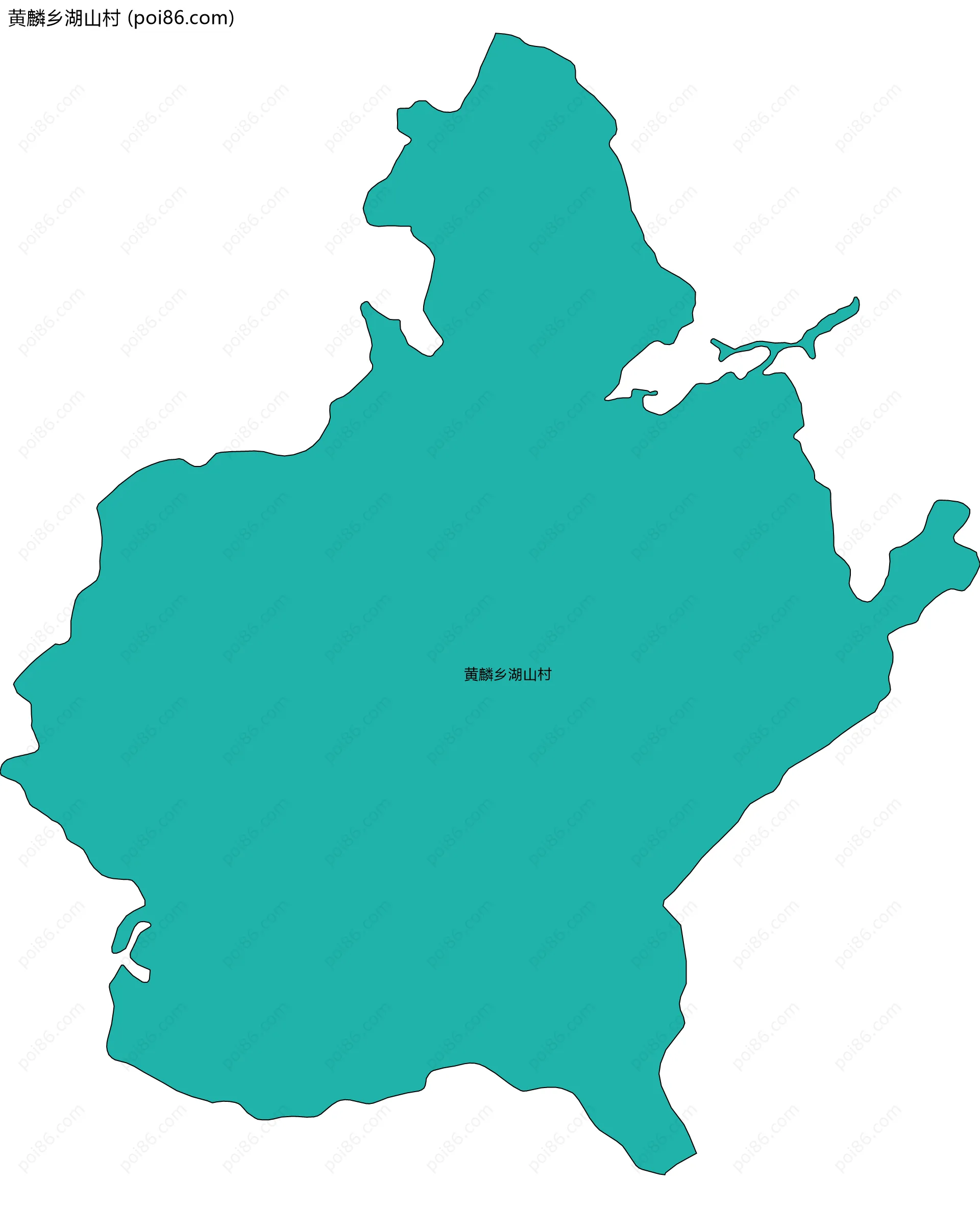 黄麟乡湖山村边界地图