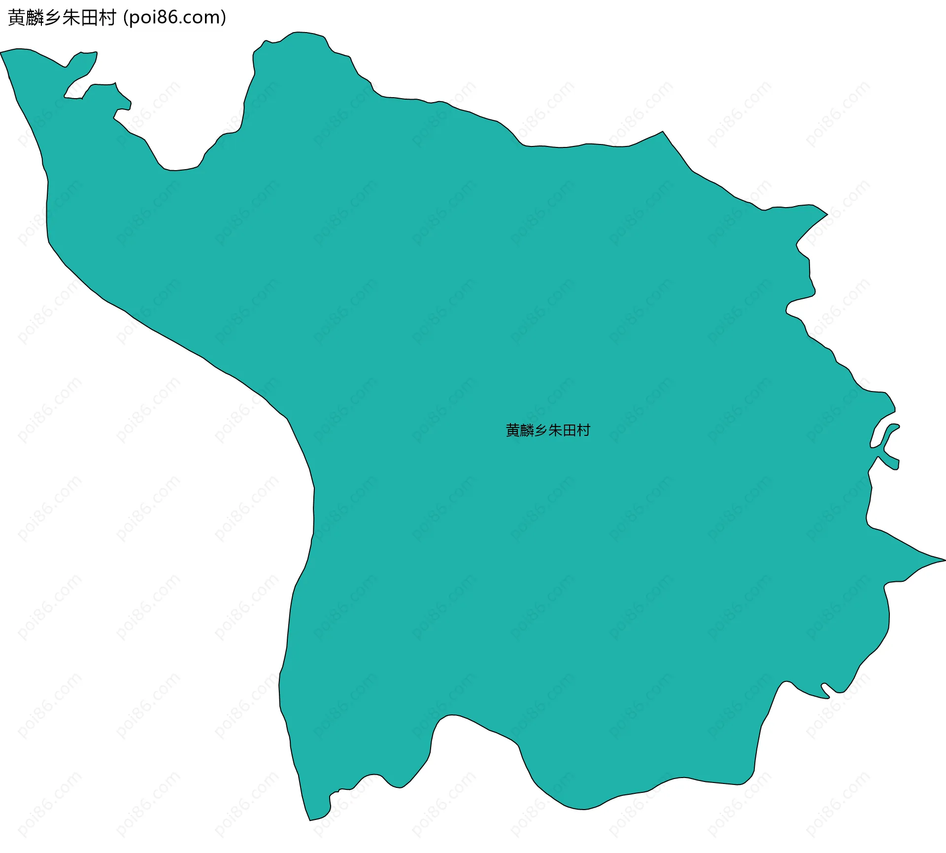 黄麟乡朱田村边界地图