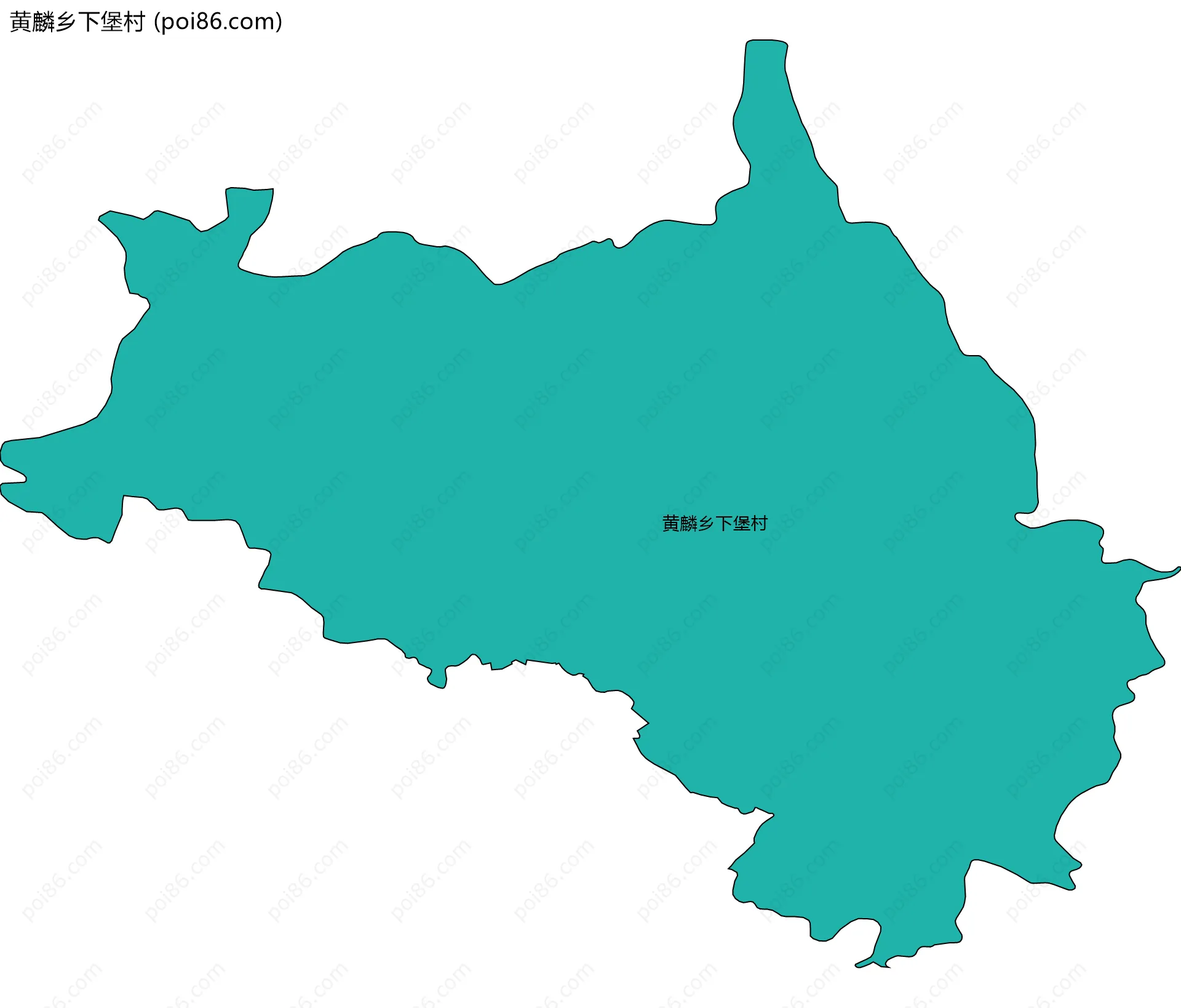 黄麟乡下堡村边界地图