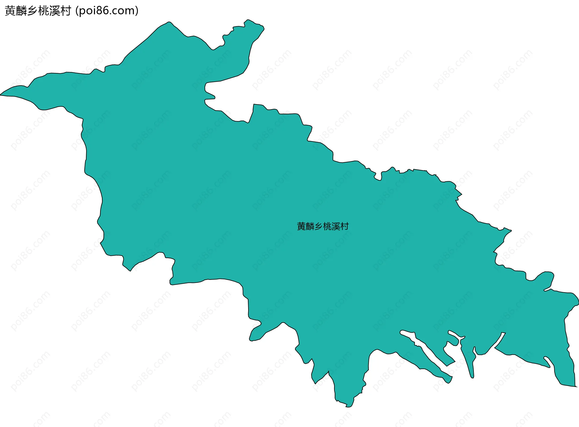 黄麟乡桃溪村边界地图