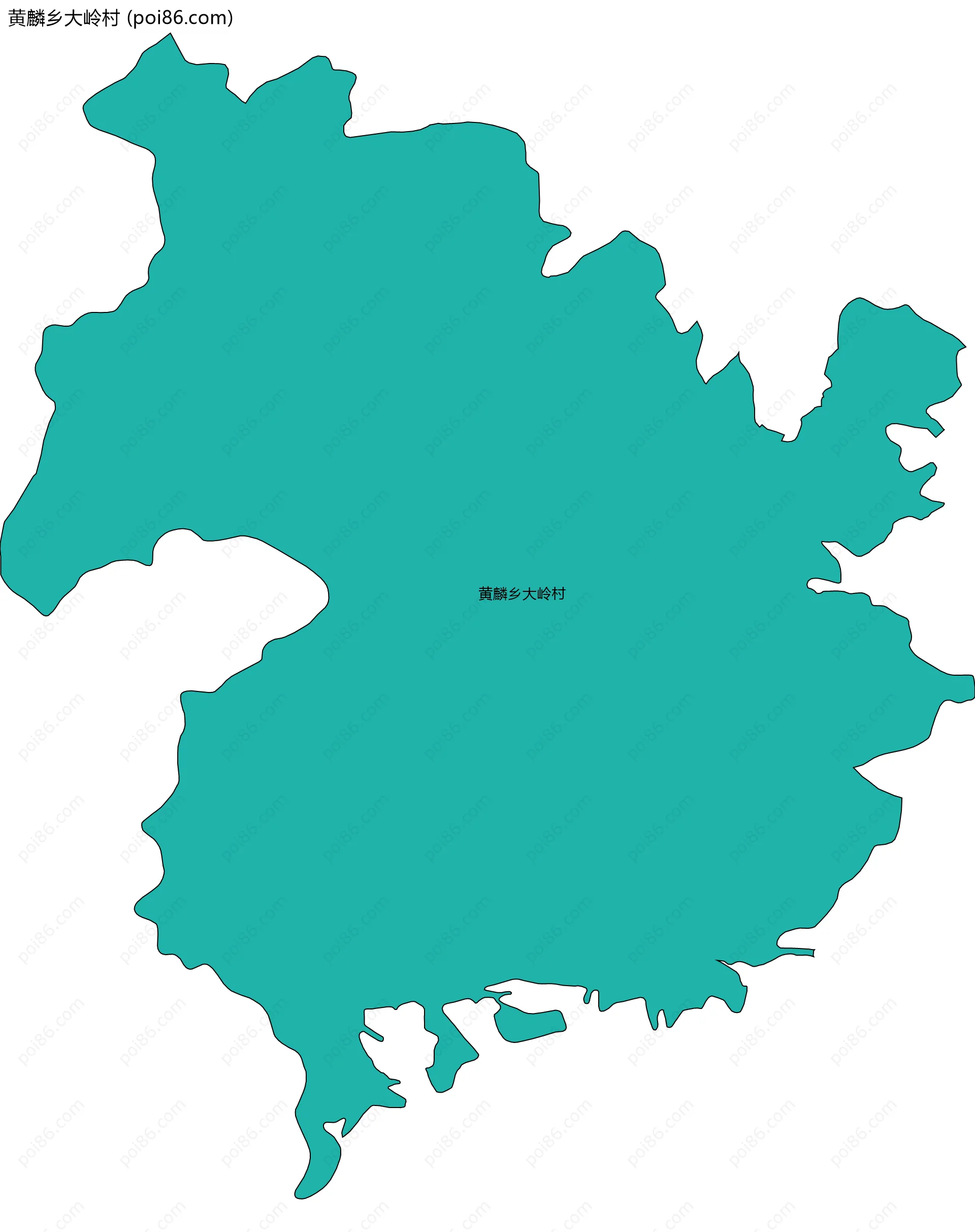 黄麟乡大岭村边界地图