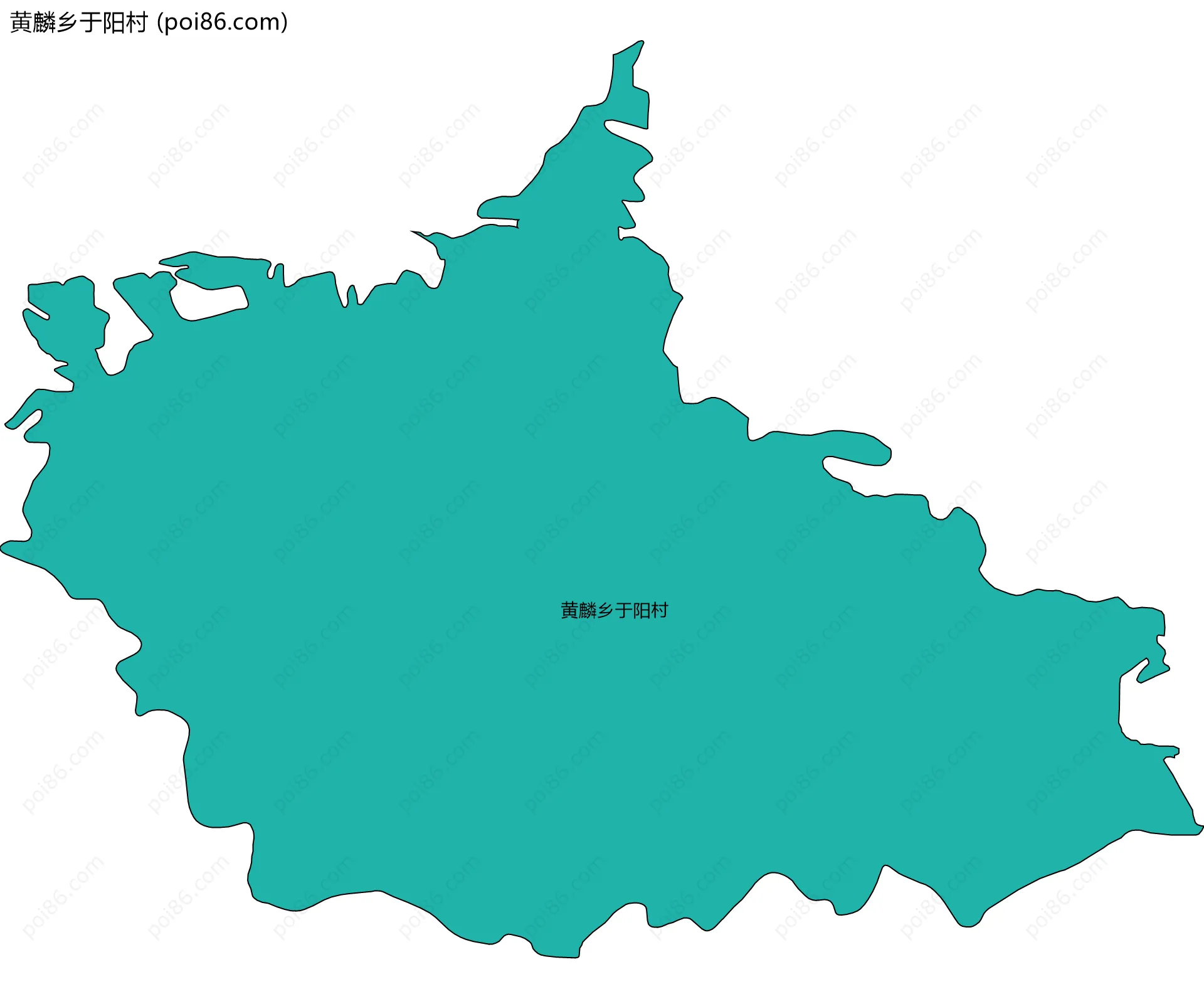 黄麟乡于阳村边界地图