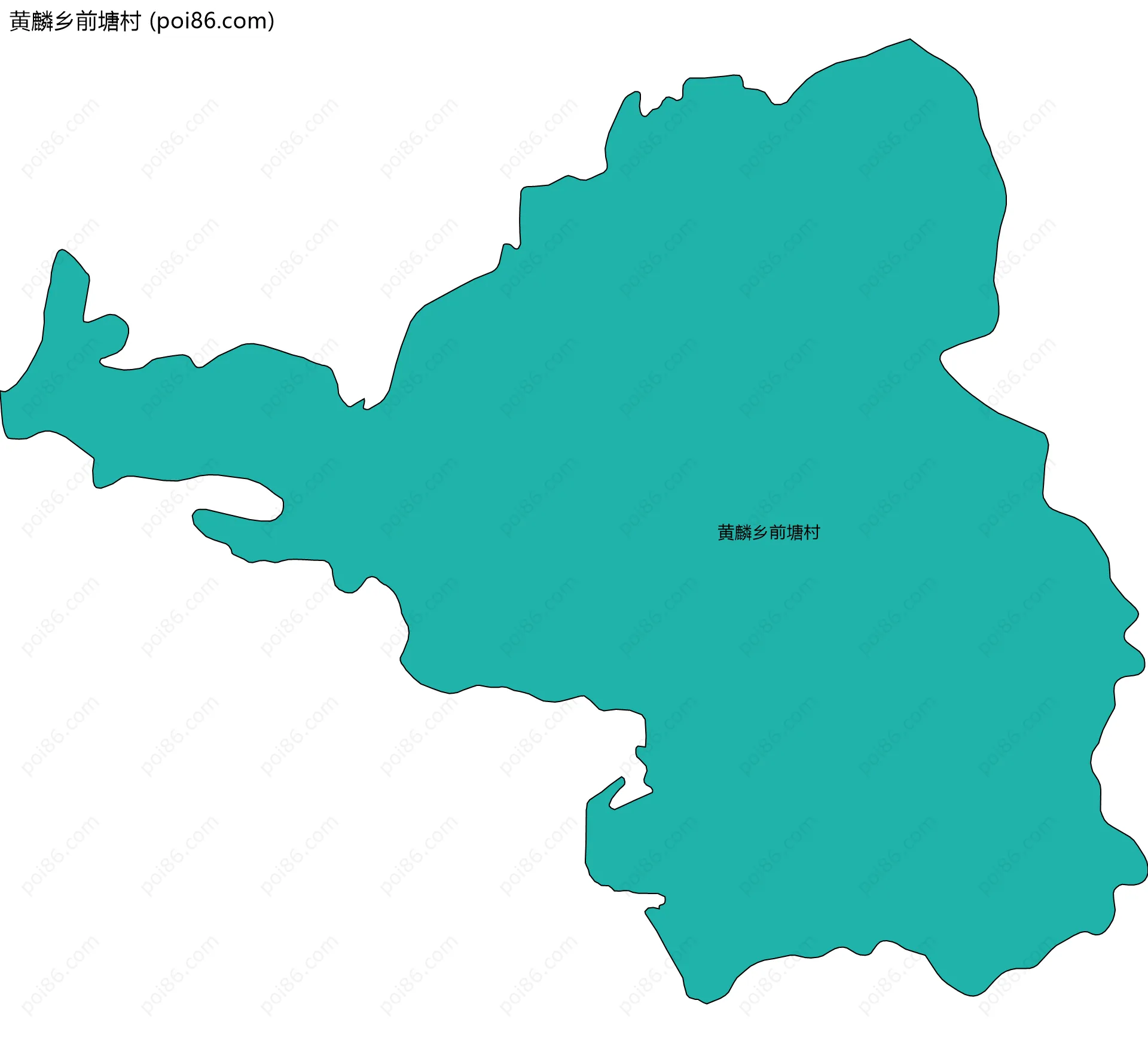 黄麟乡前塘村边界地图