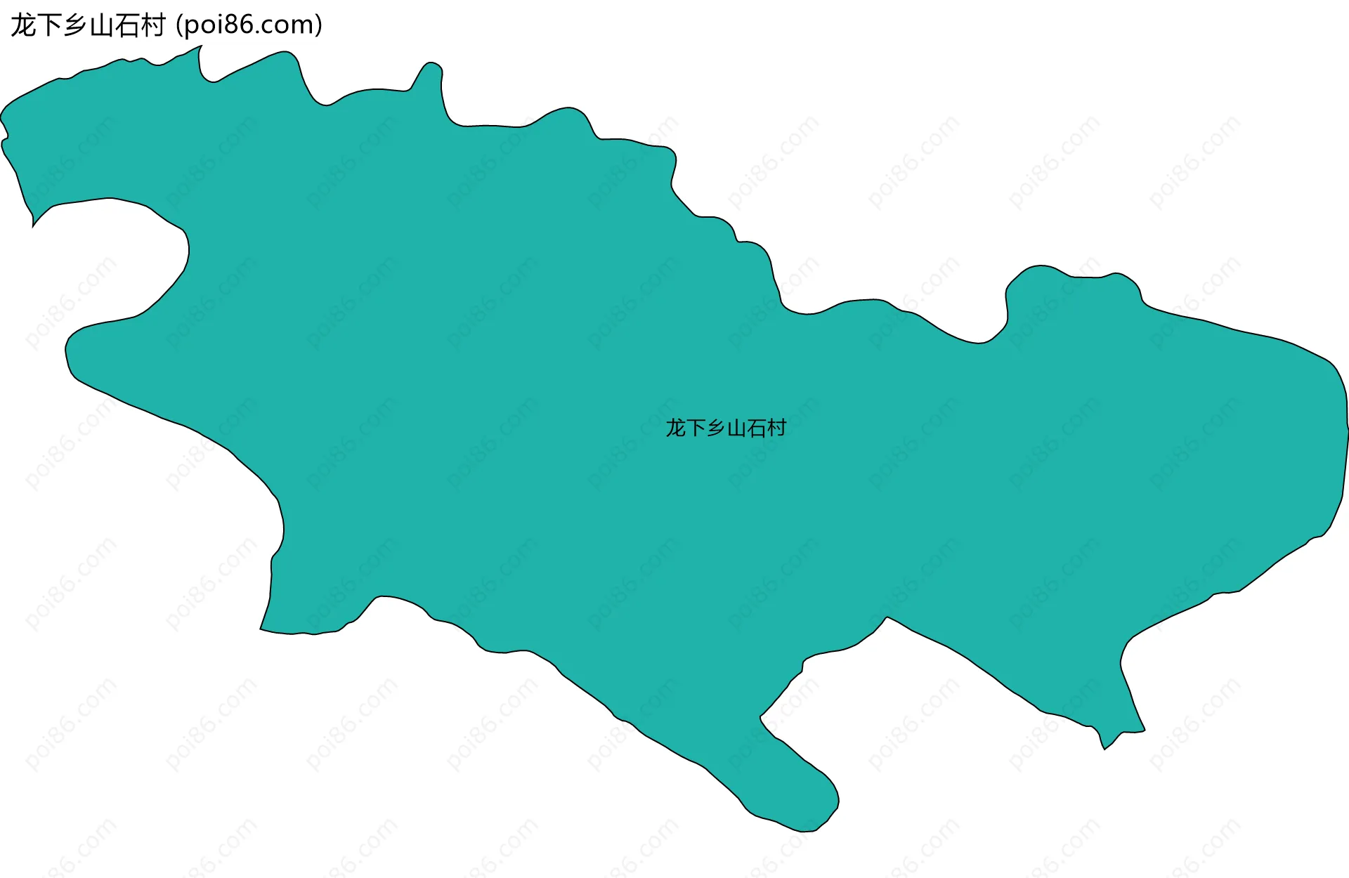 龙下乡山石村边界地图