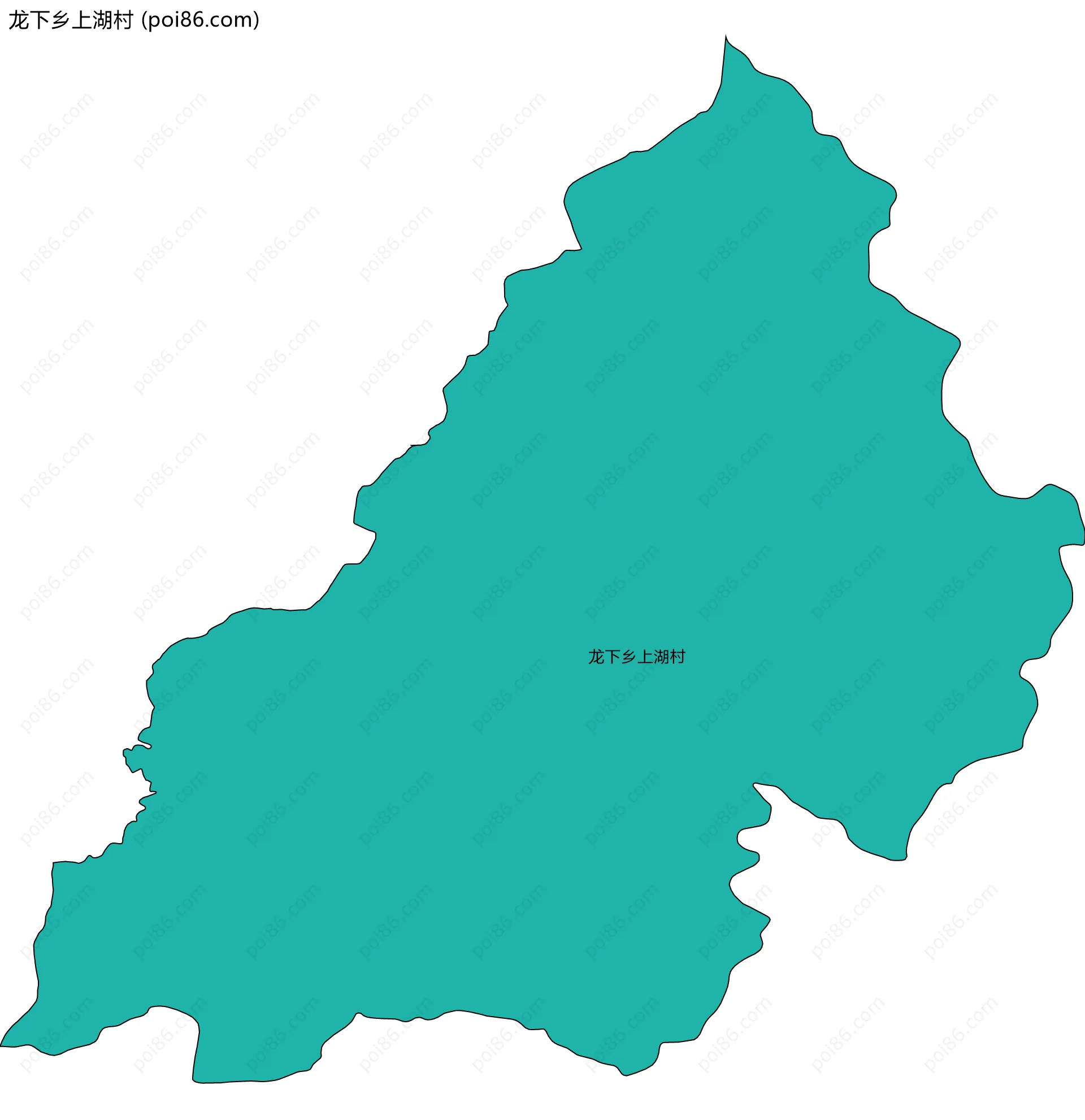 龙下乡上湖村边界地图