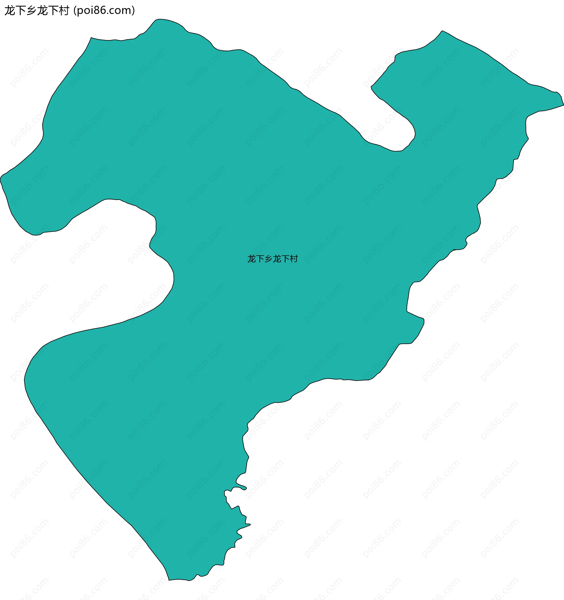 龙下乡龙下村边界地图