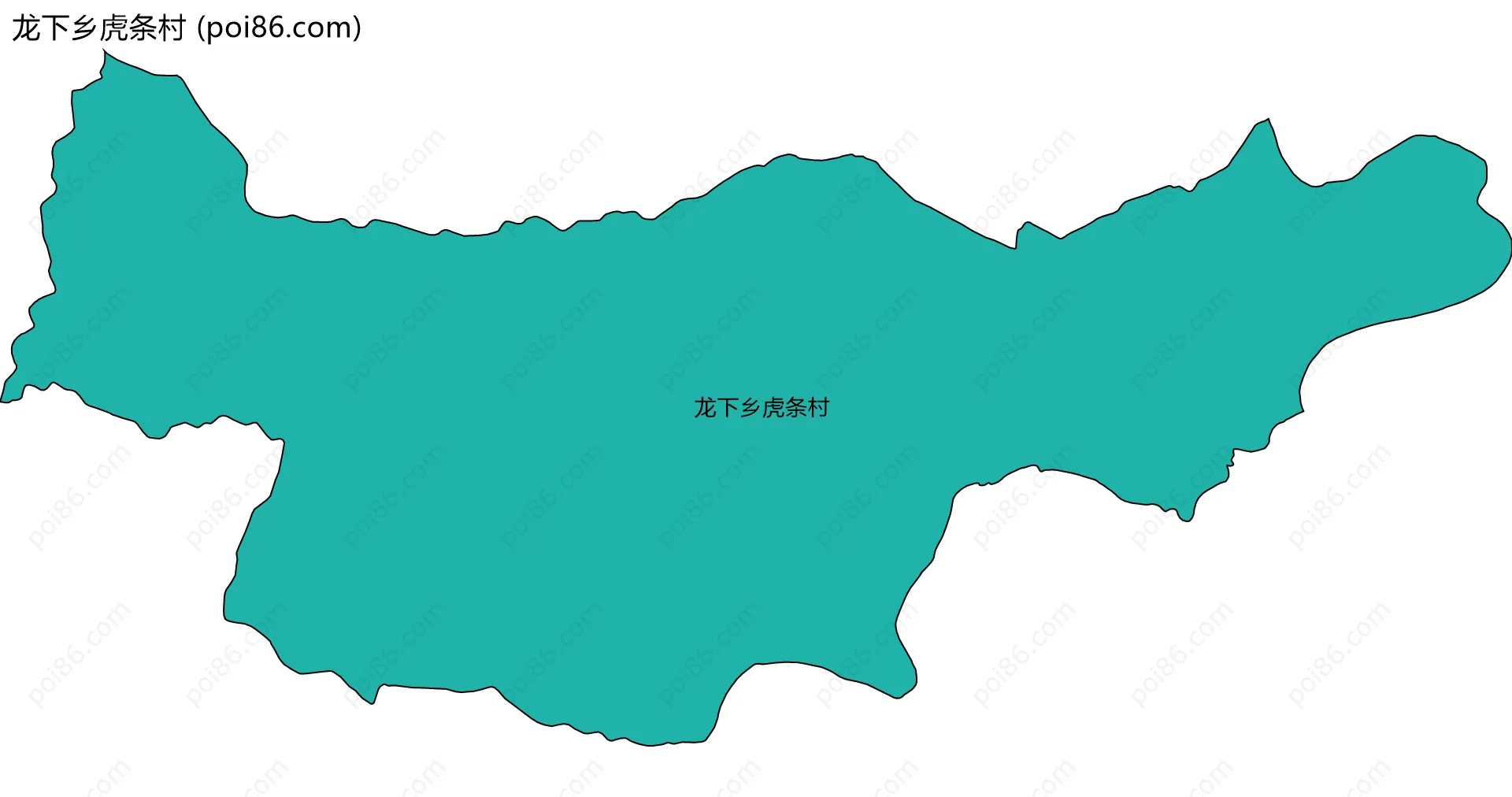 龙下乡虎条村边界地图