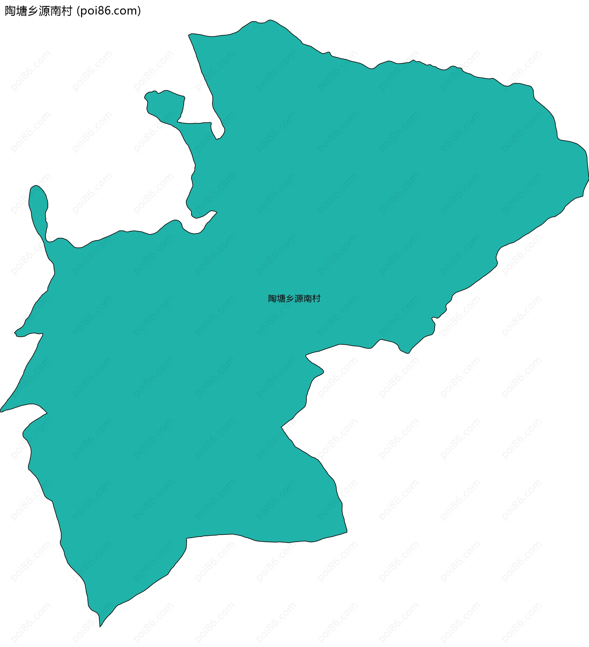 陶塘乡源南村边界地图