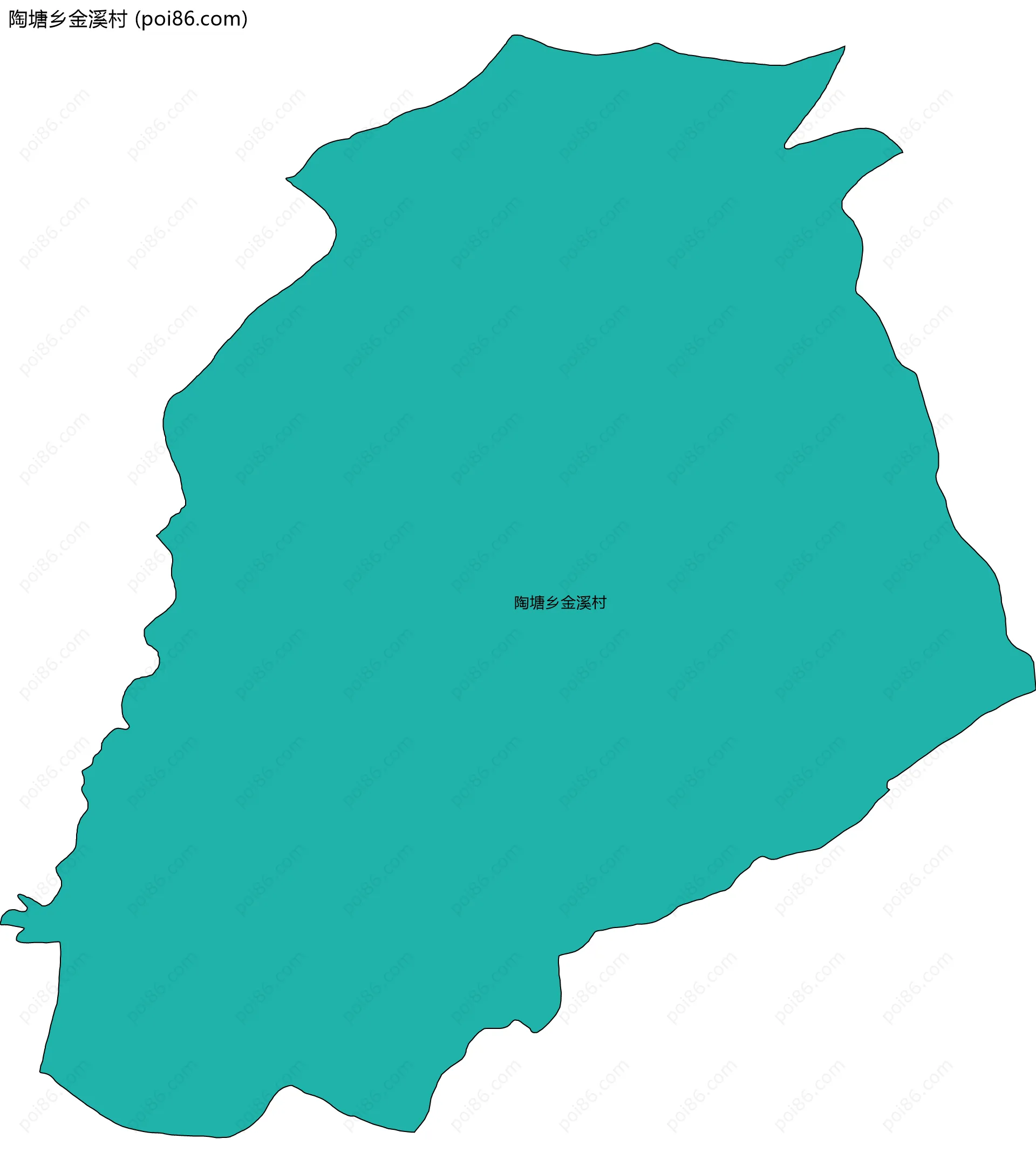 陶塘乡金溪村边界地图
