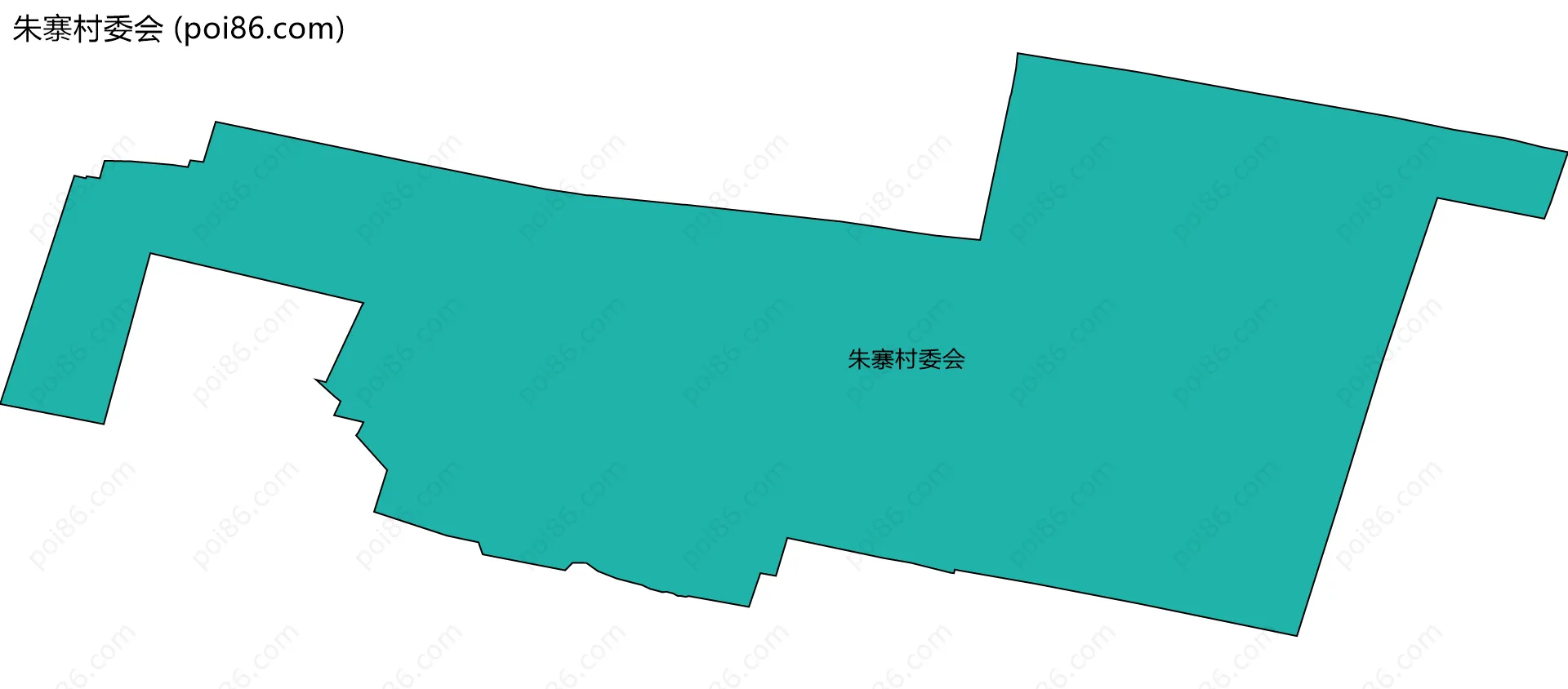 朱寨村委会边界地图