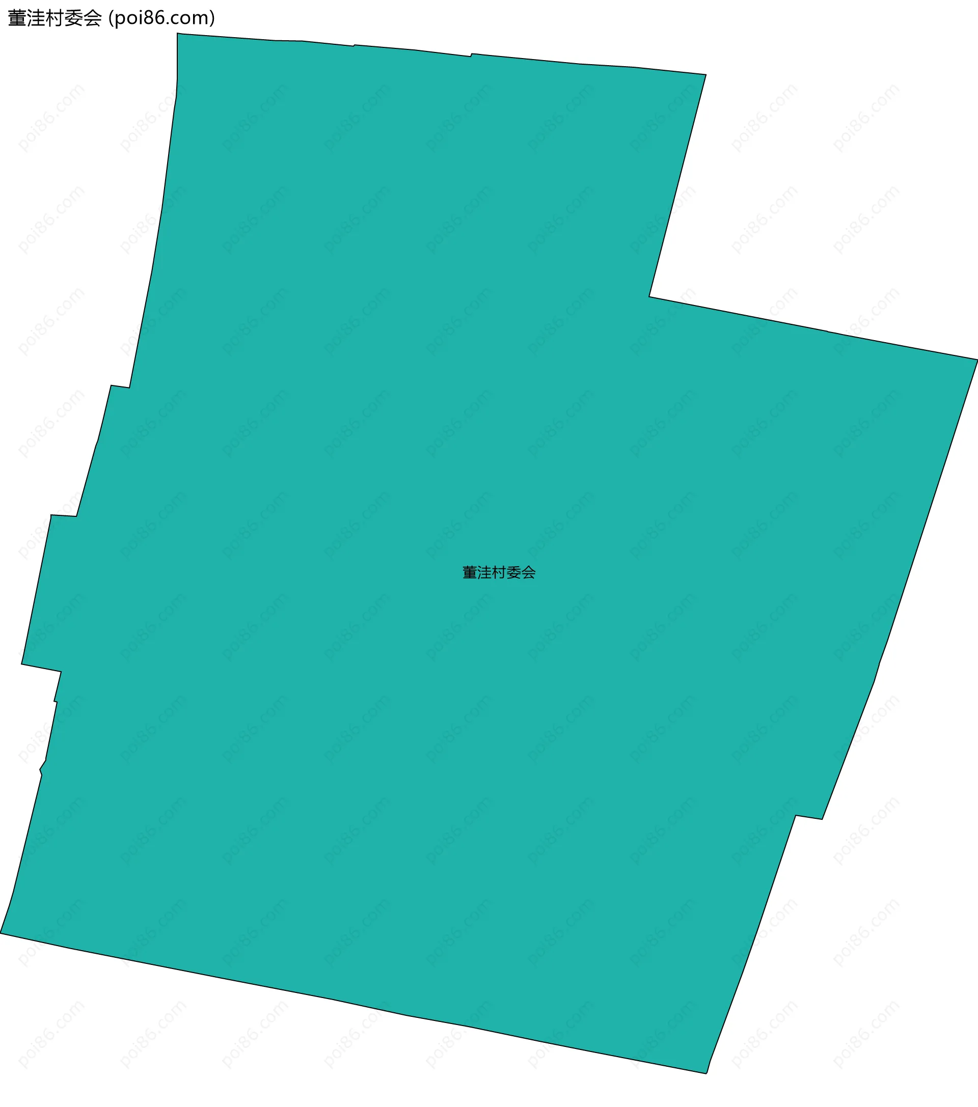 董洼村委会边界地图