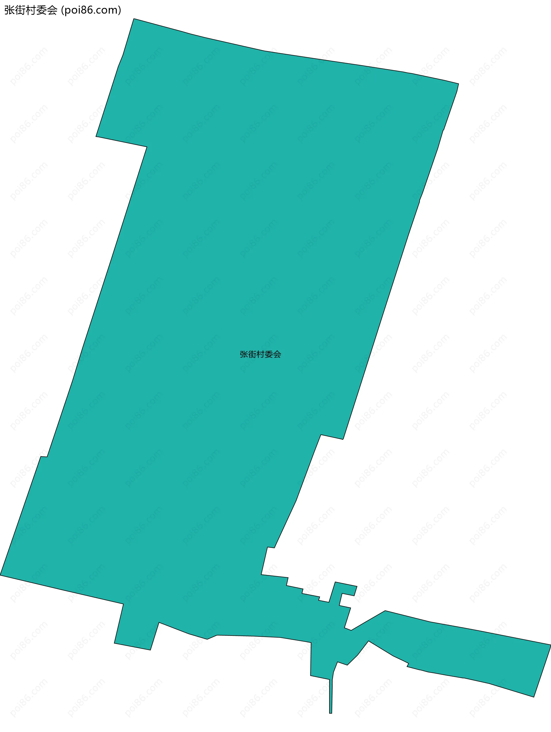 张街村委会边界地图