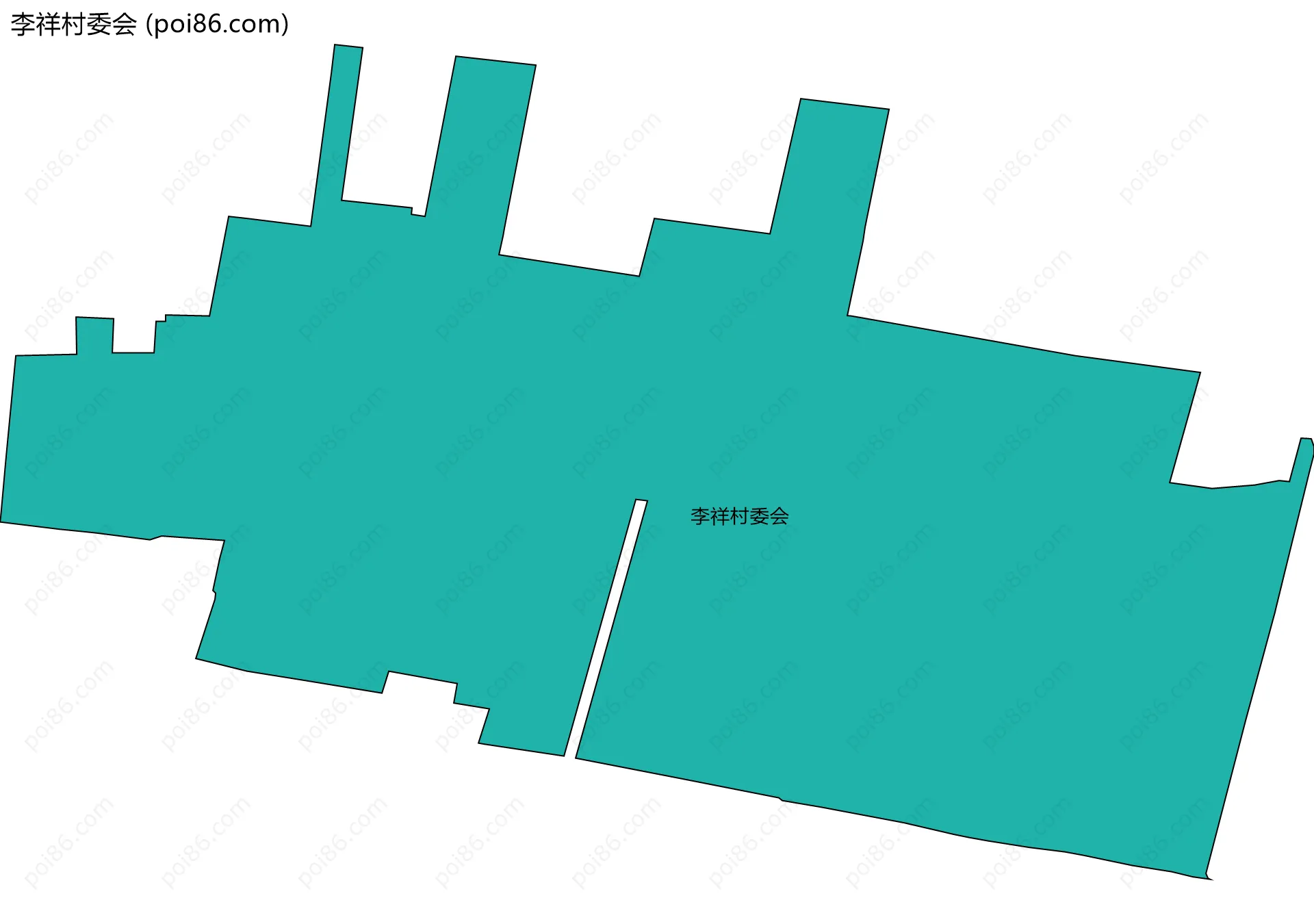 李祥村委会边界地图