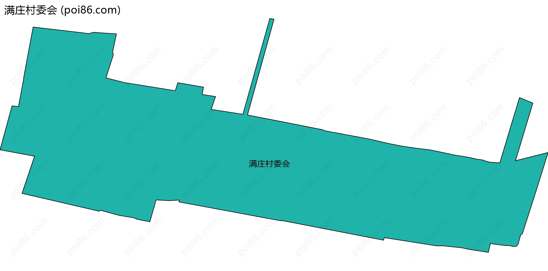 满庄村委会边界地图