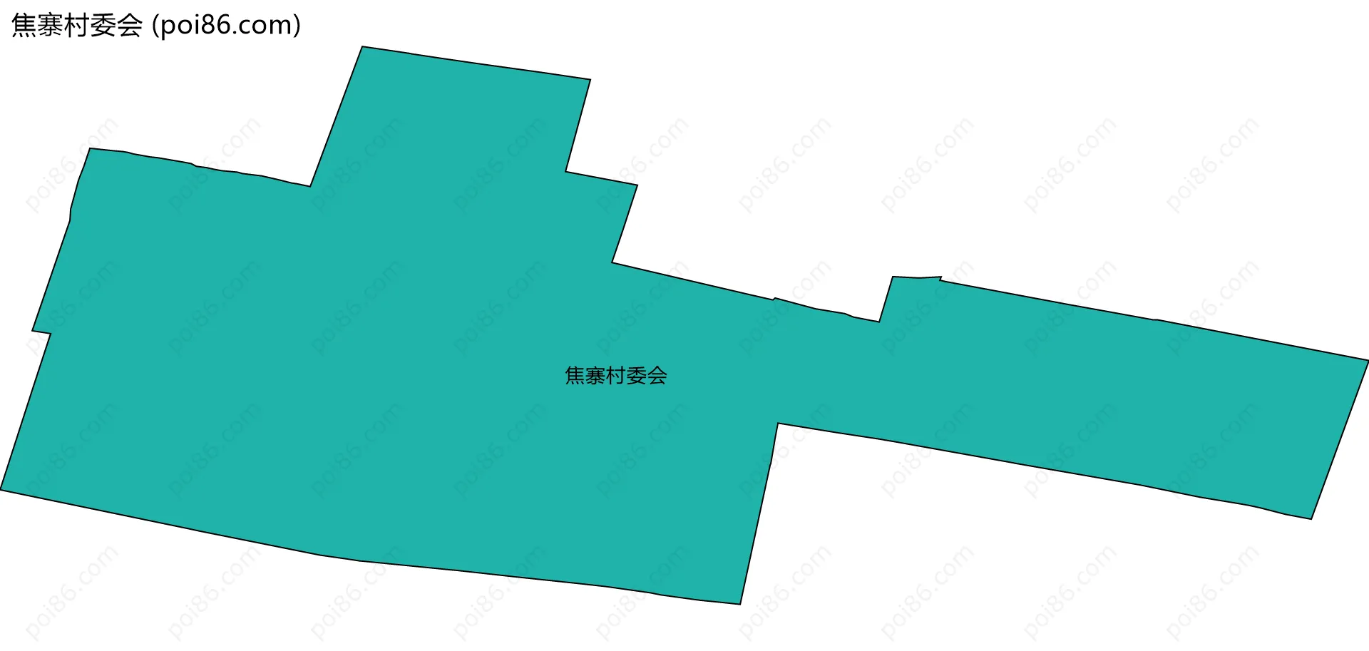 焦寨村委会边界地图