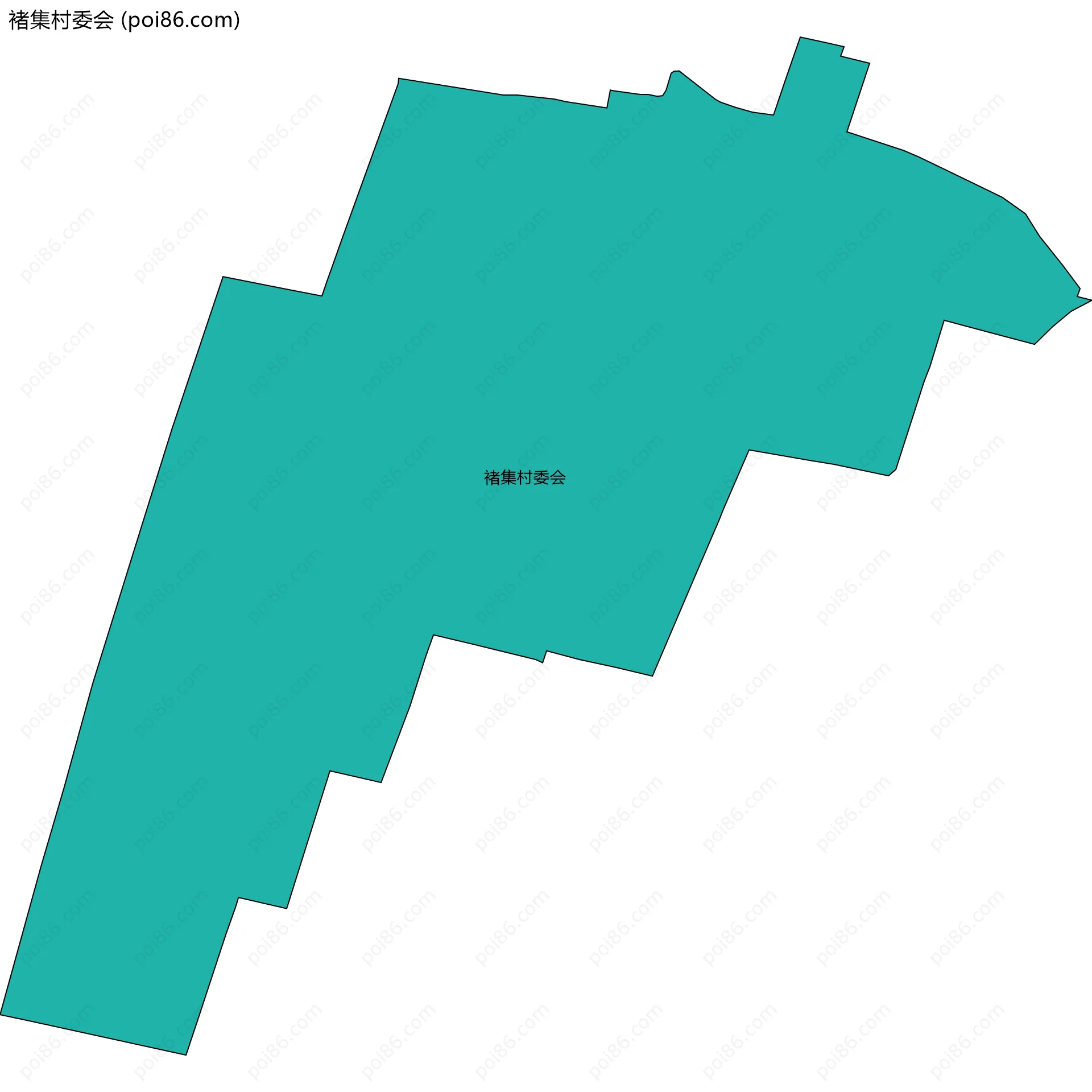 褚集村委会边界地图