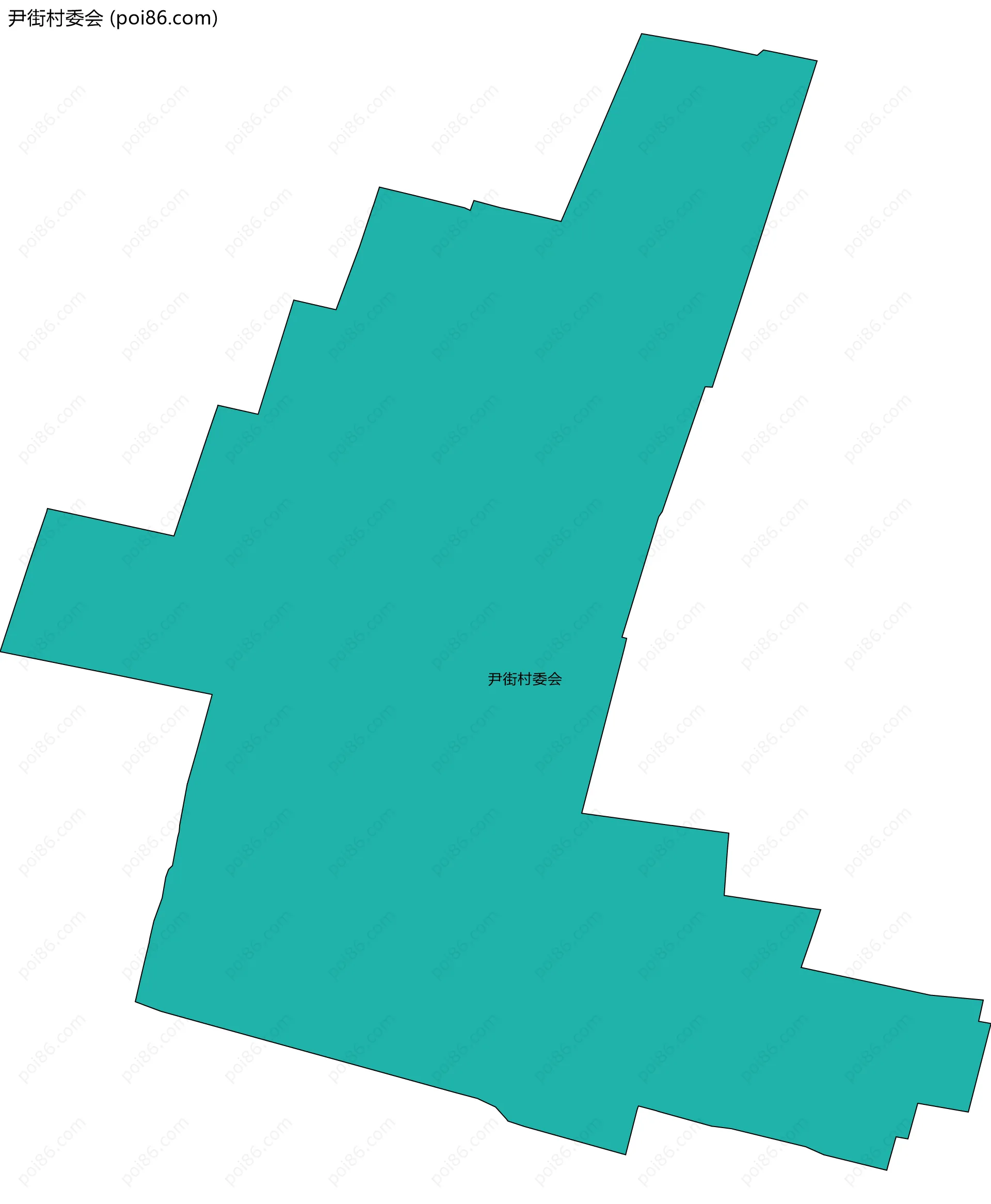 尹街村委会边界地图