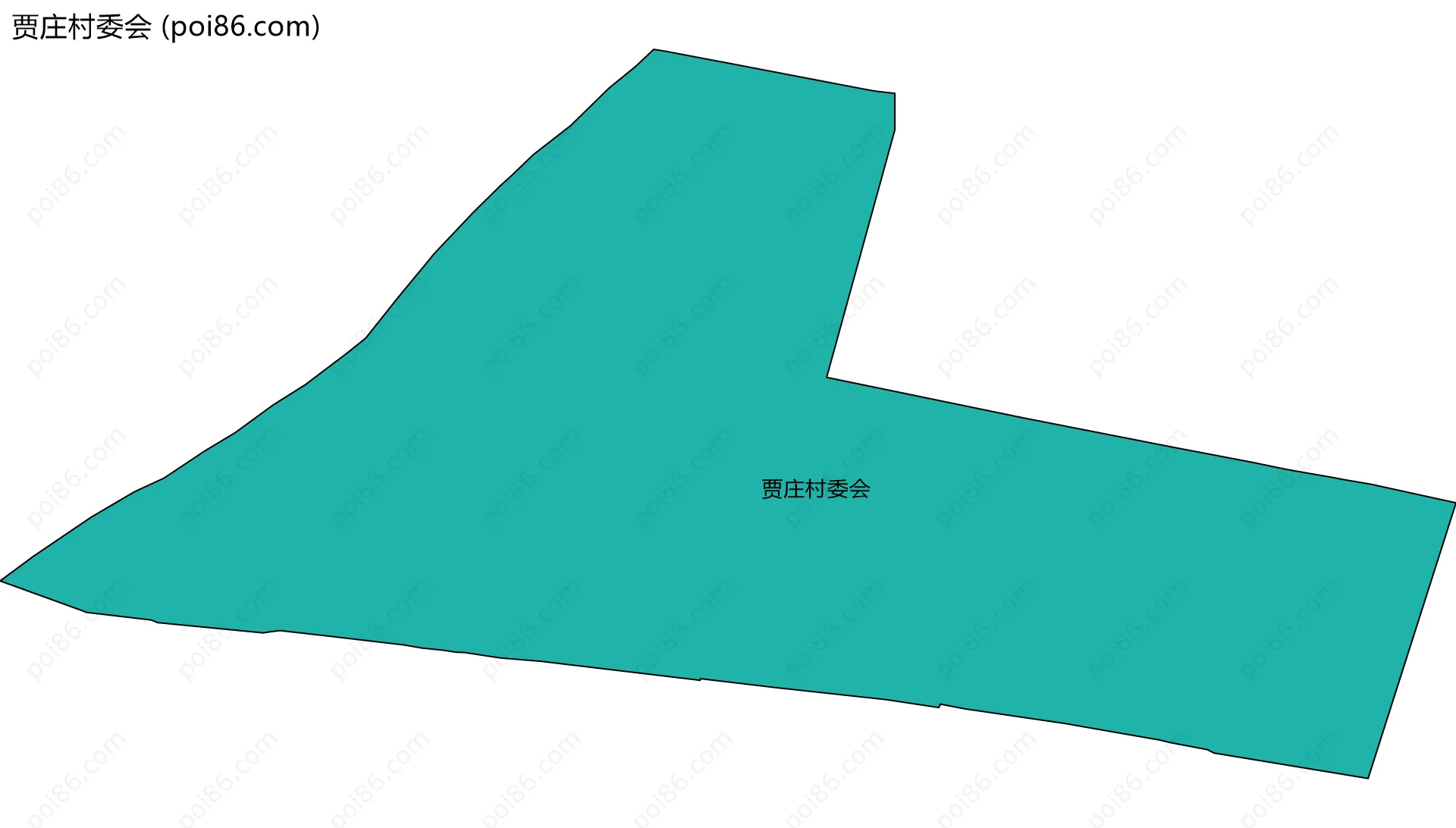 贾庄村委会边界地图