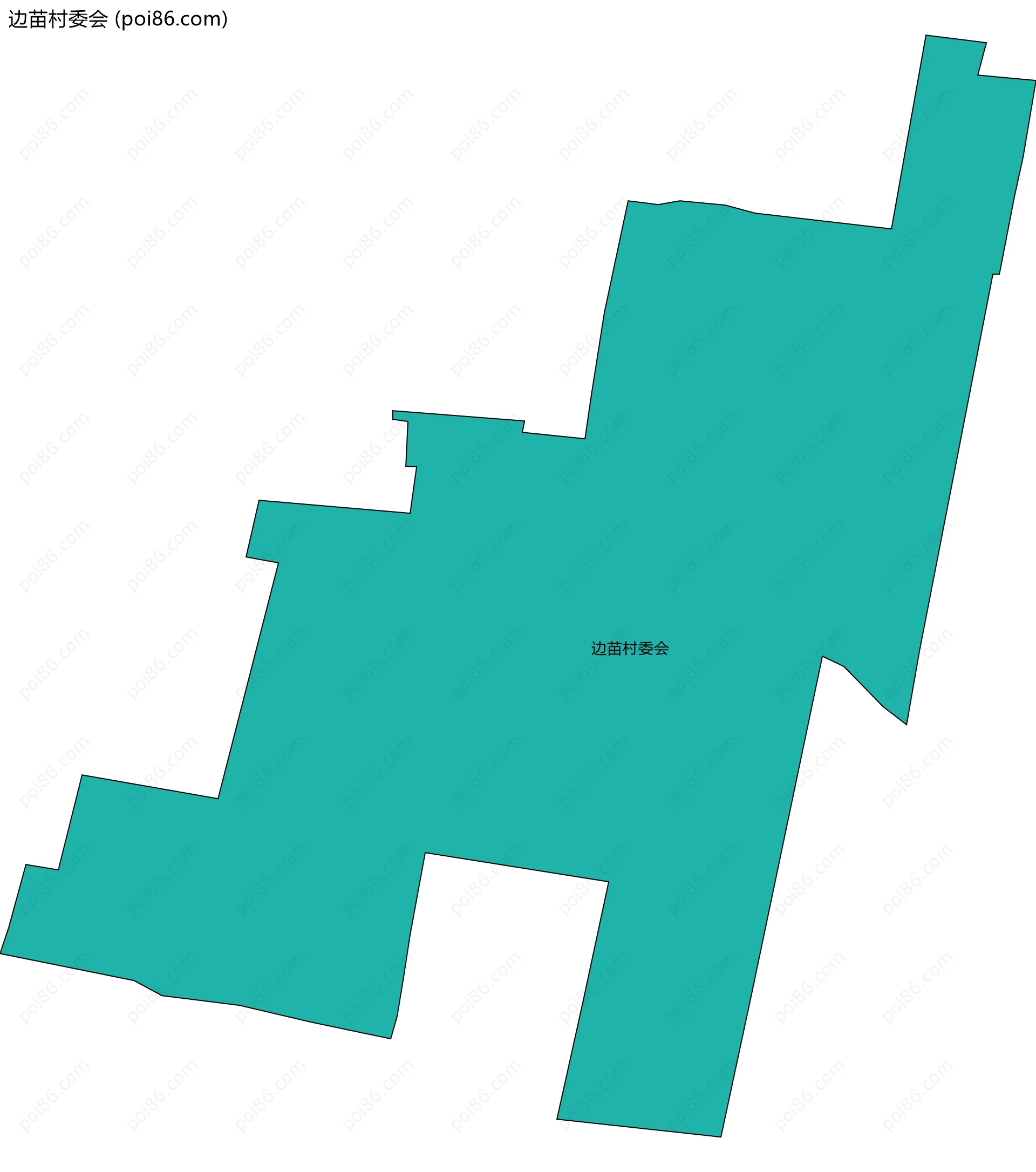 边苗村委会边界地图
