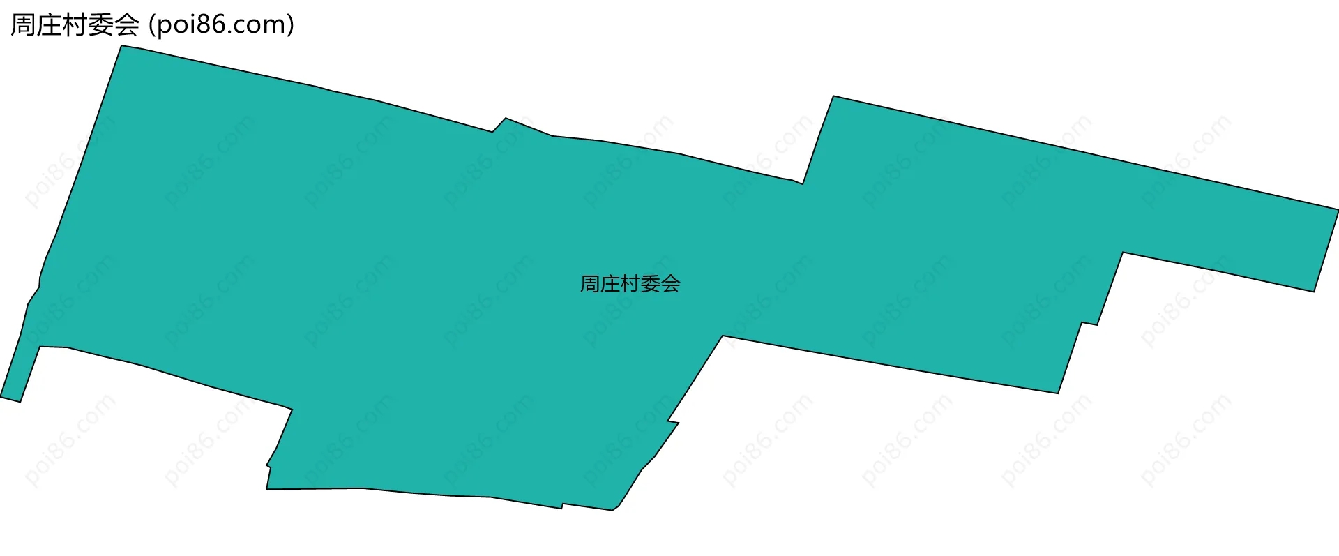 周庄村委会边界地图