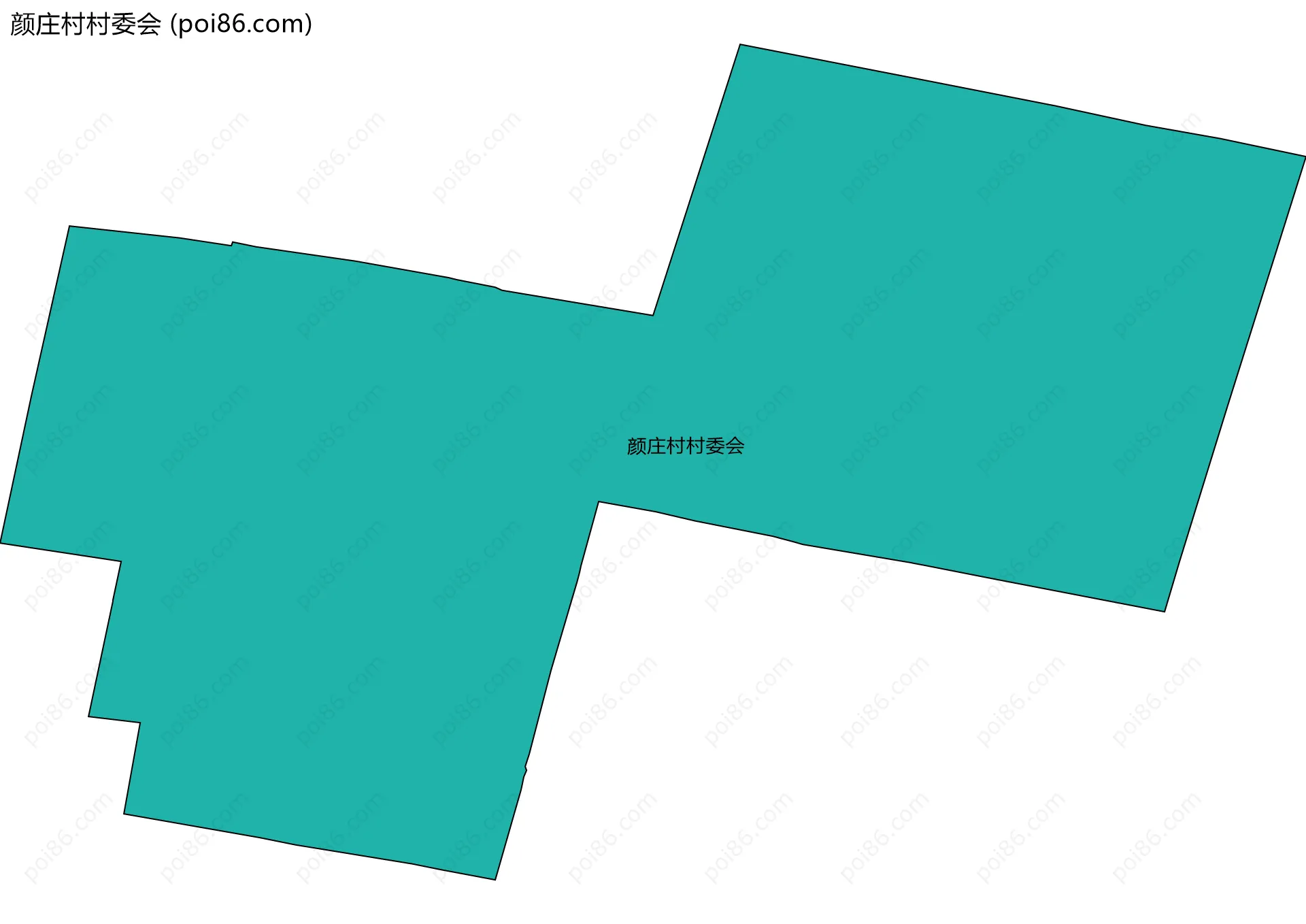 颜庄村村委会边界地图