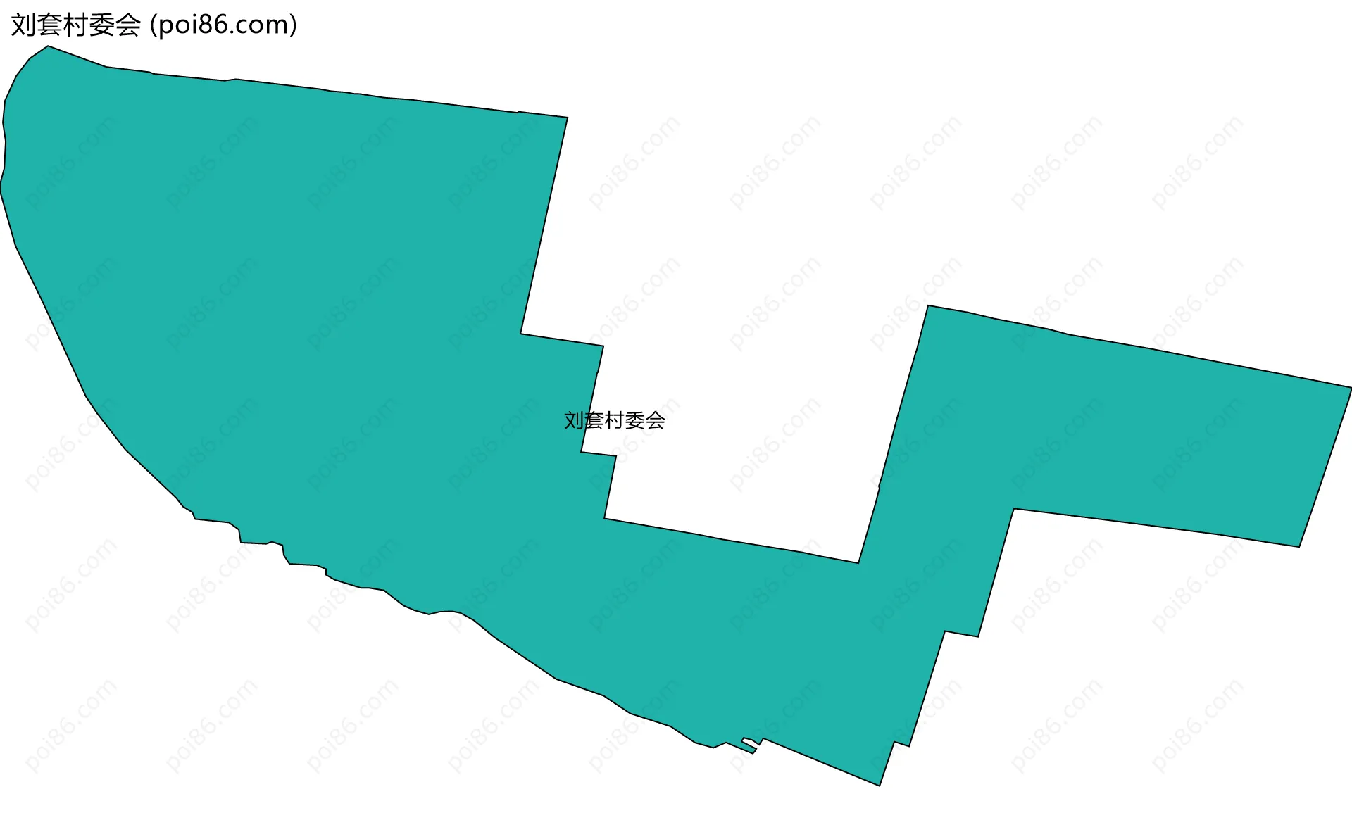 刘套村委会边界地图