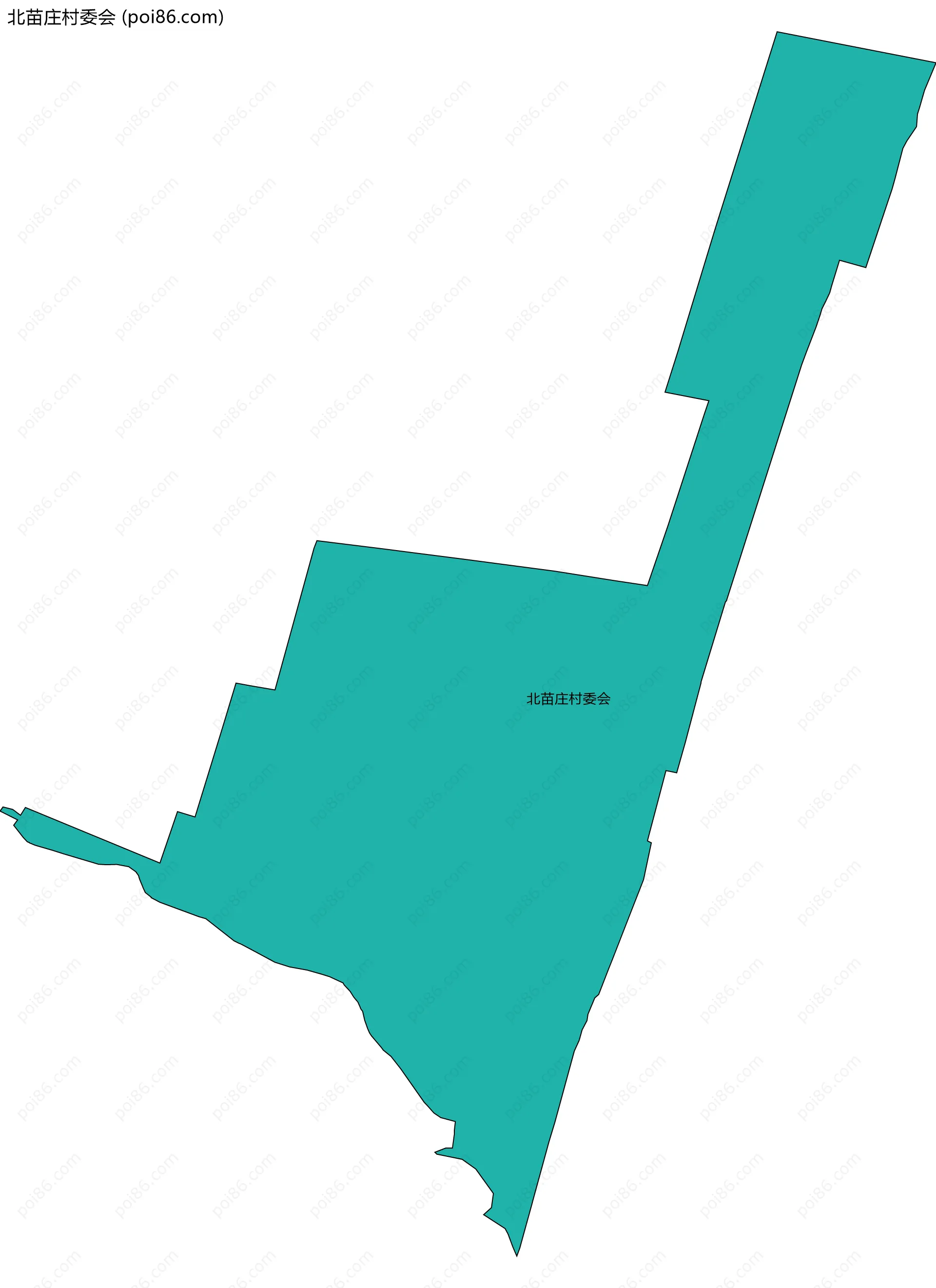 北苗庄村委会边界地图