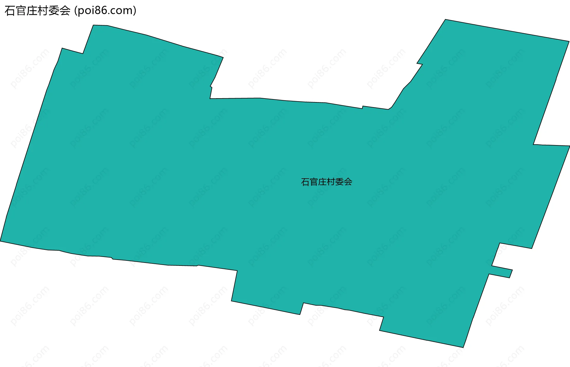 石官庄村委会边界地图