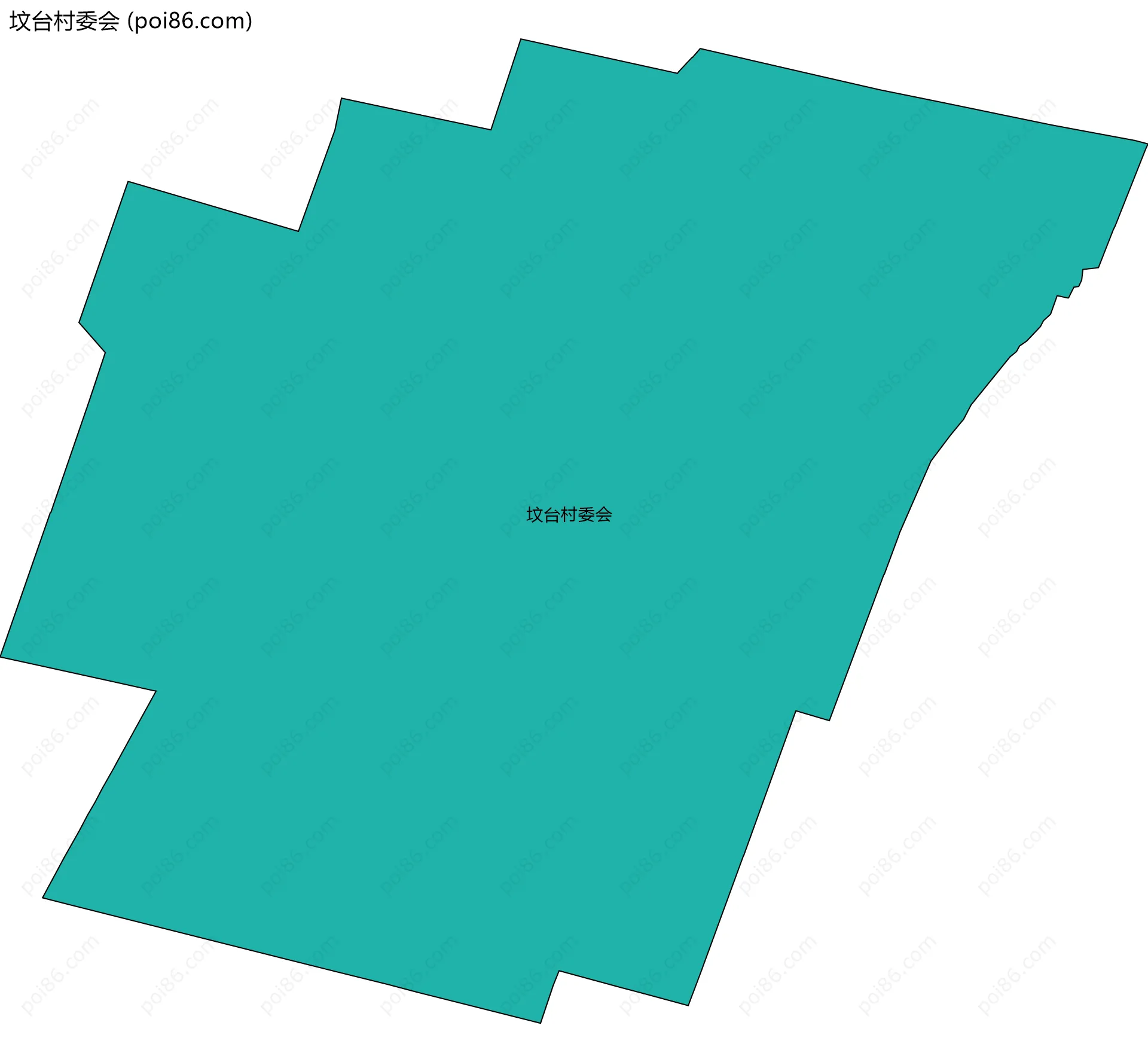 坟台村委会边界地图