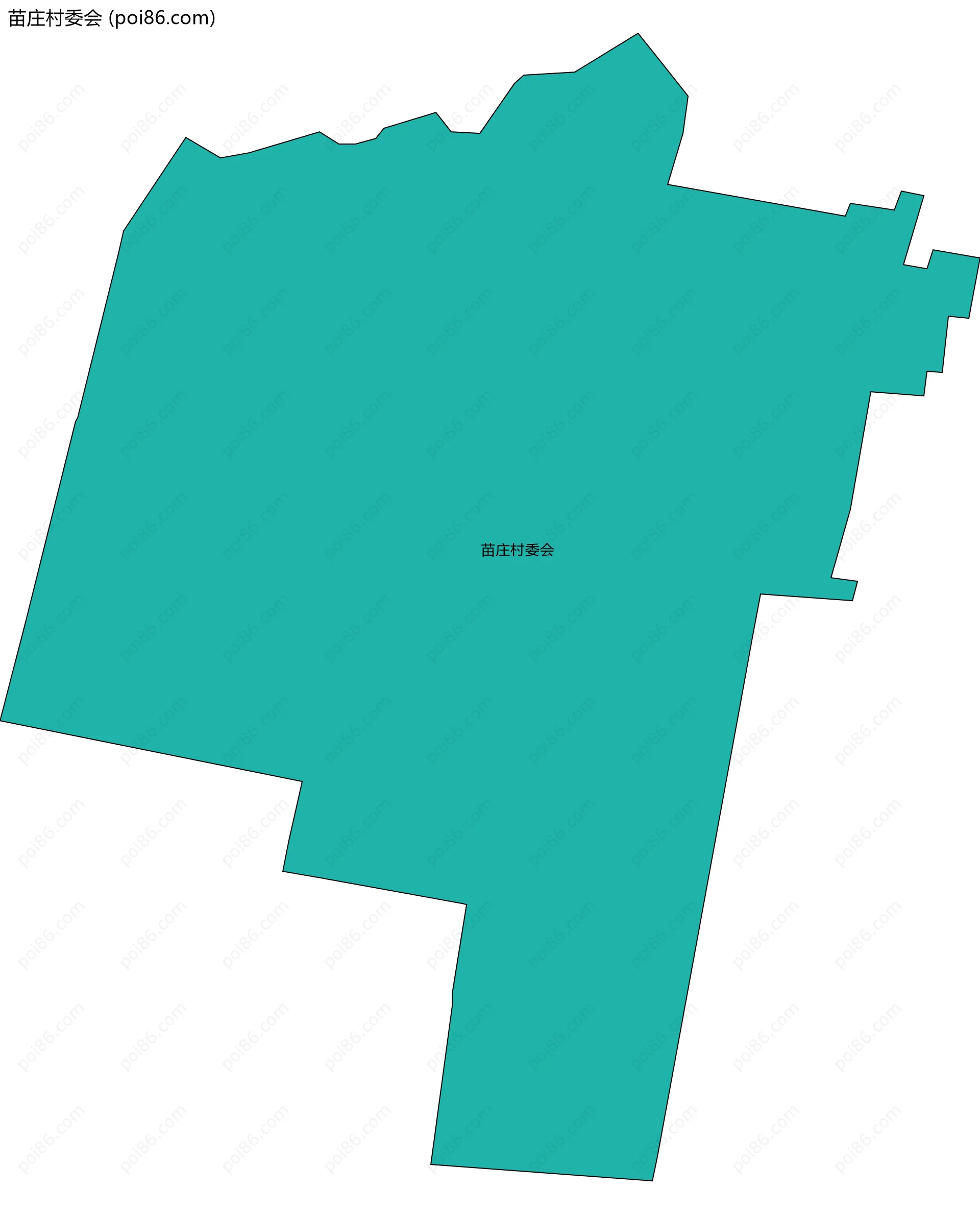 苗庄村委会边界地图