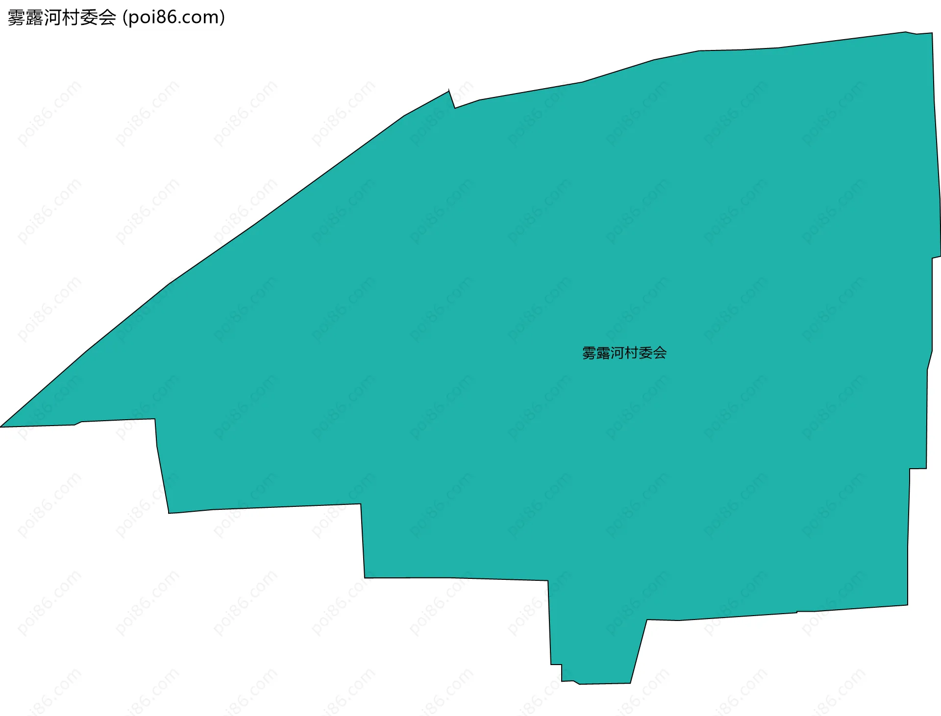 雾露河村委会边界地图
