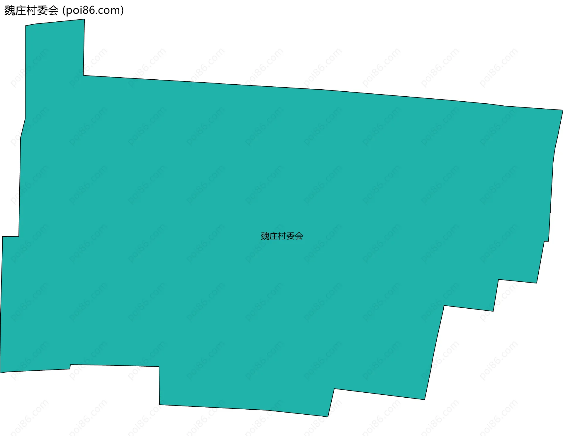 魏庄村委会边界地图