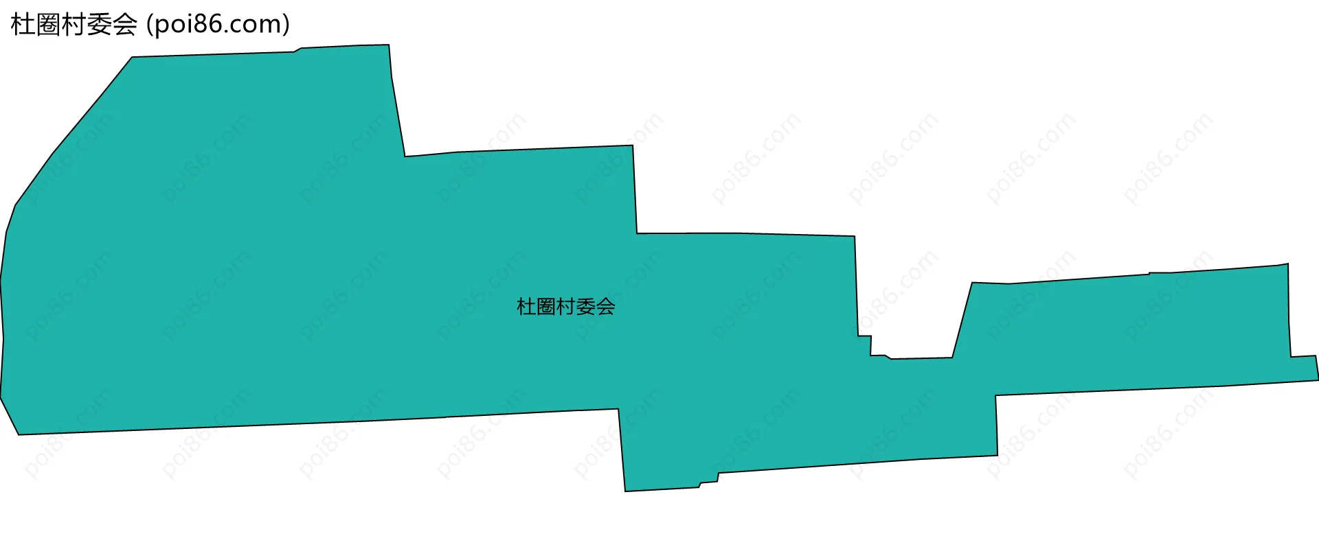 杜圈村委会边界地图