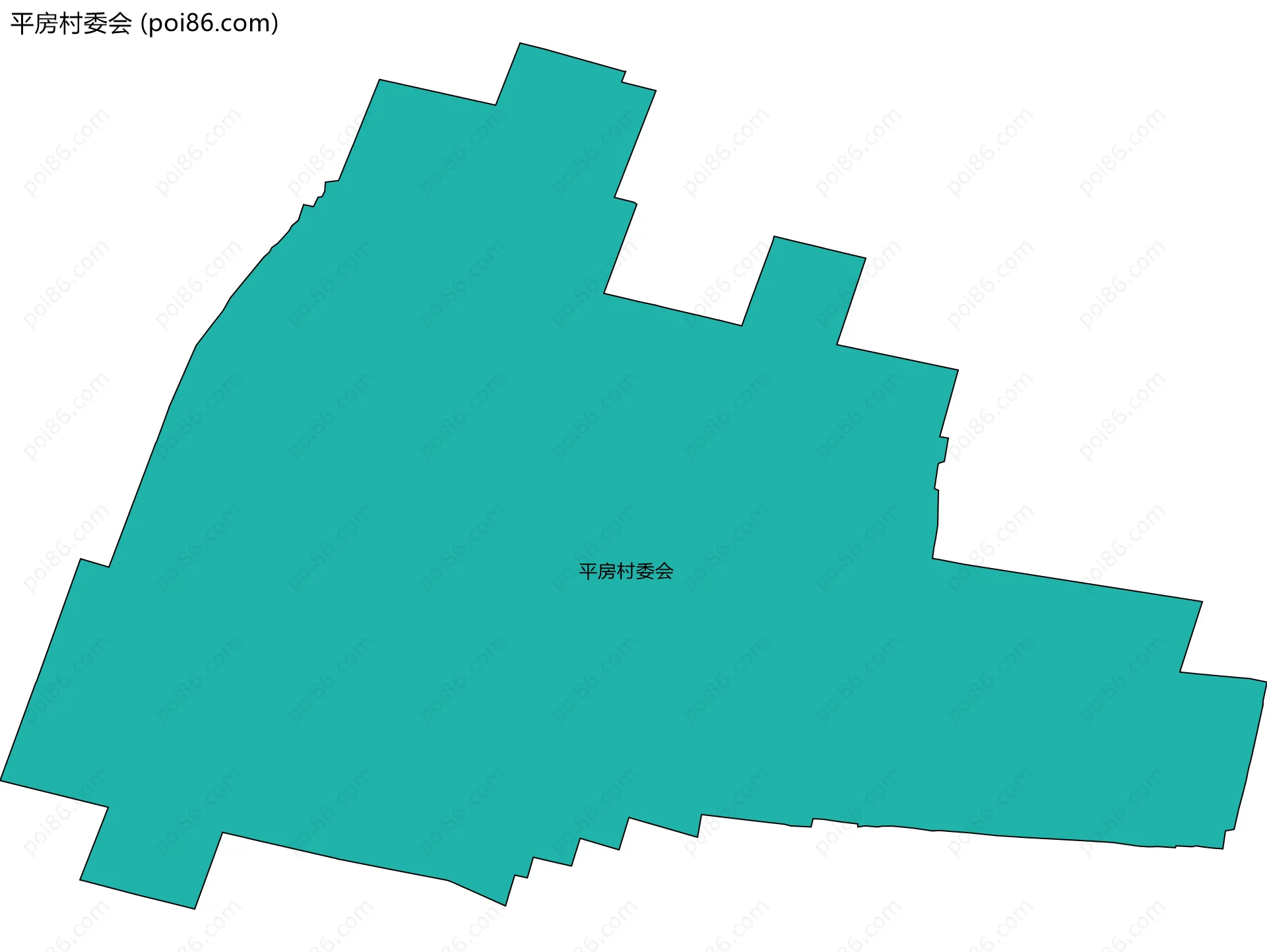 平房村委会边界地图