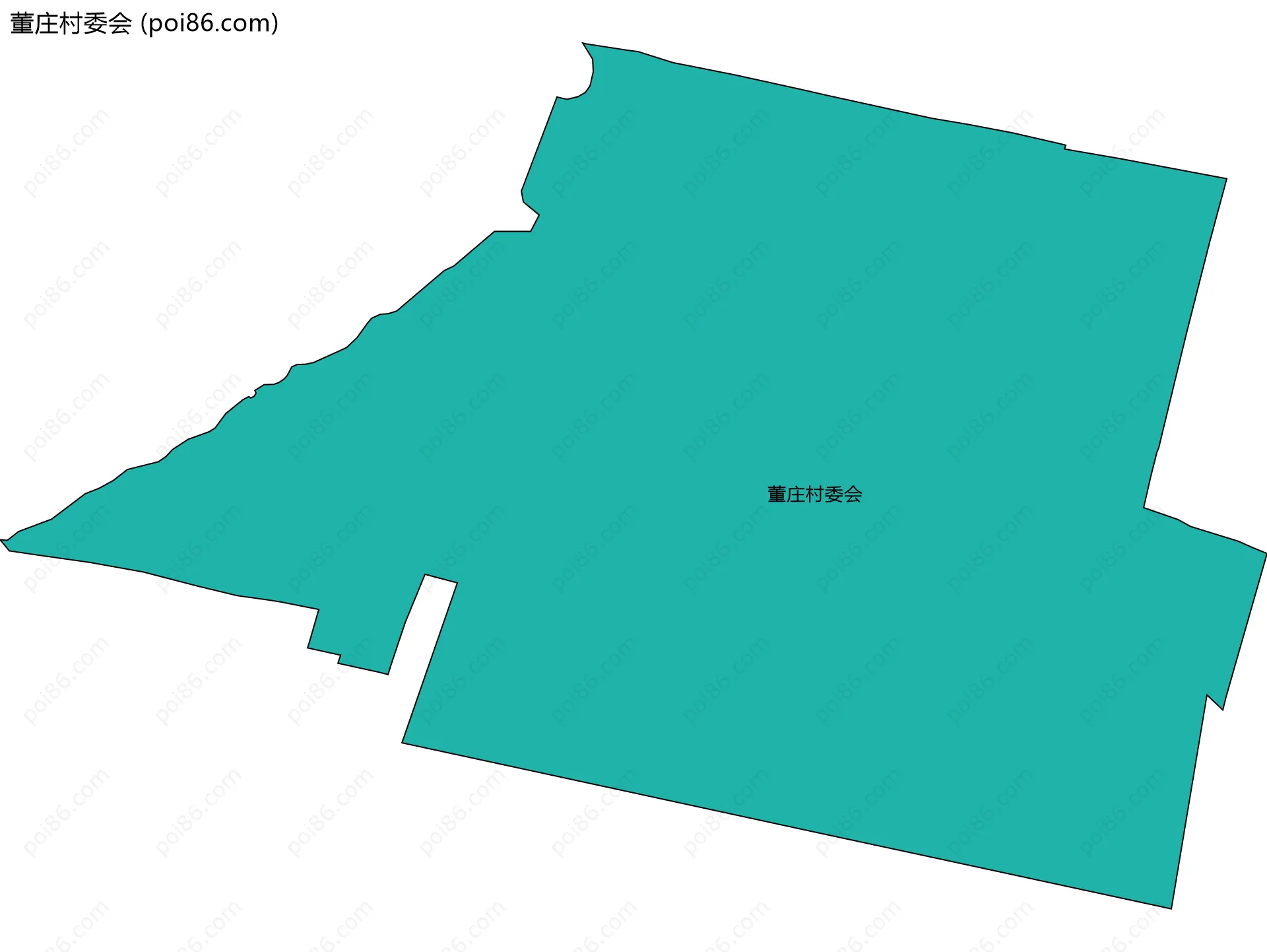 董庄村委会边界地图