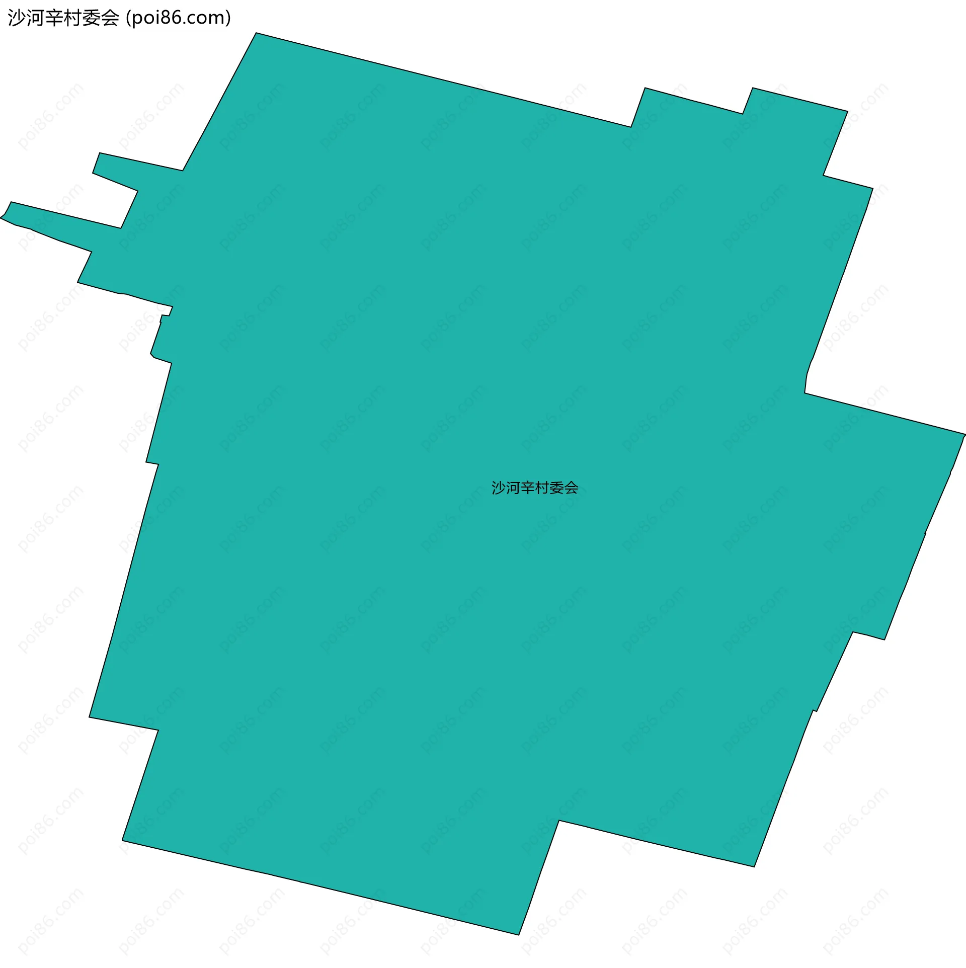 沙河辛村委会边界地图