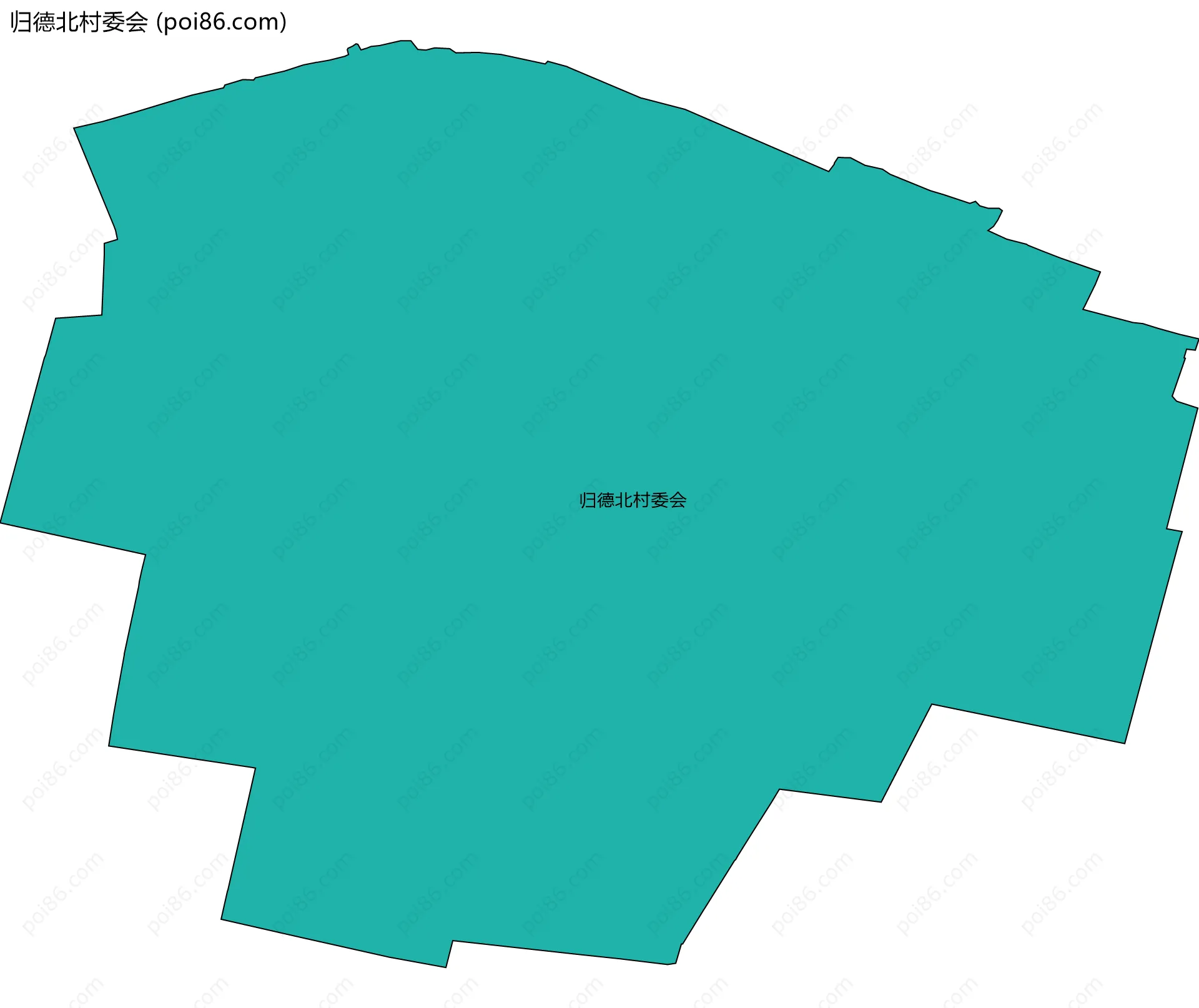 归德北村委会边界地图