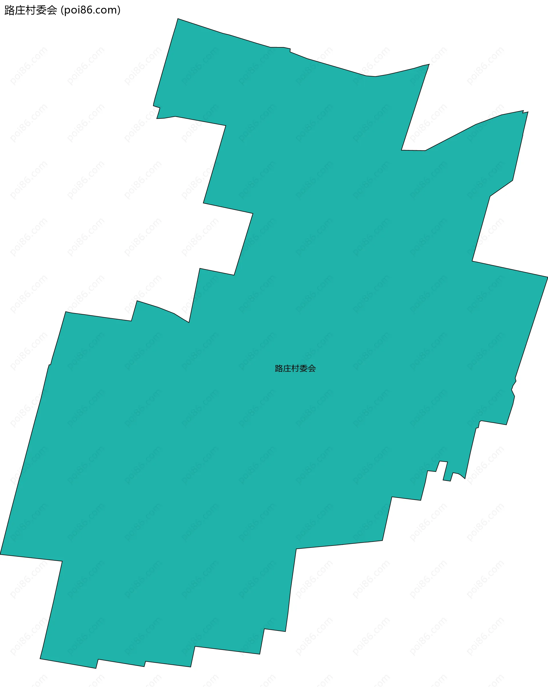 路庄村委会边界地图