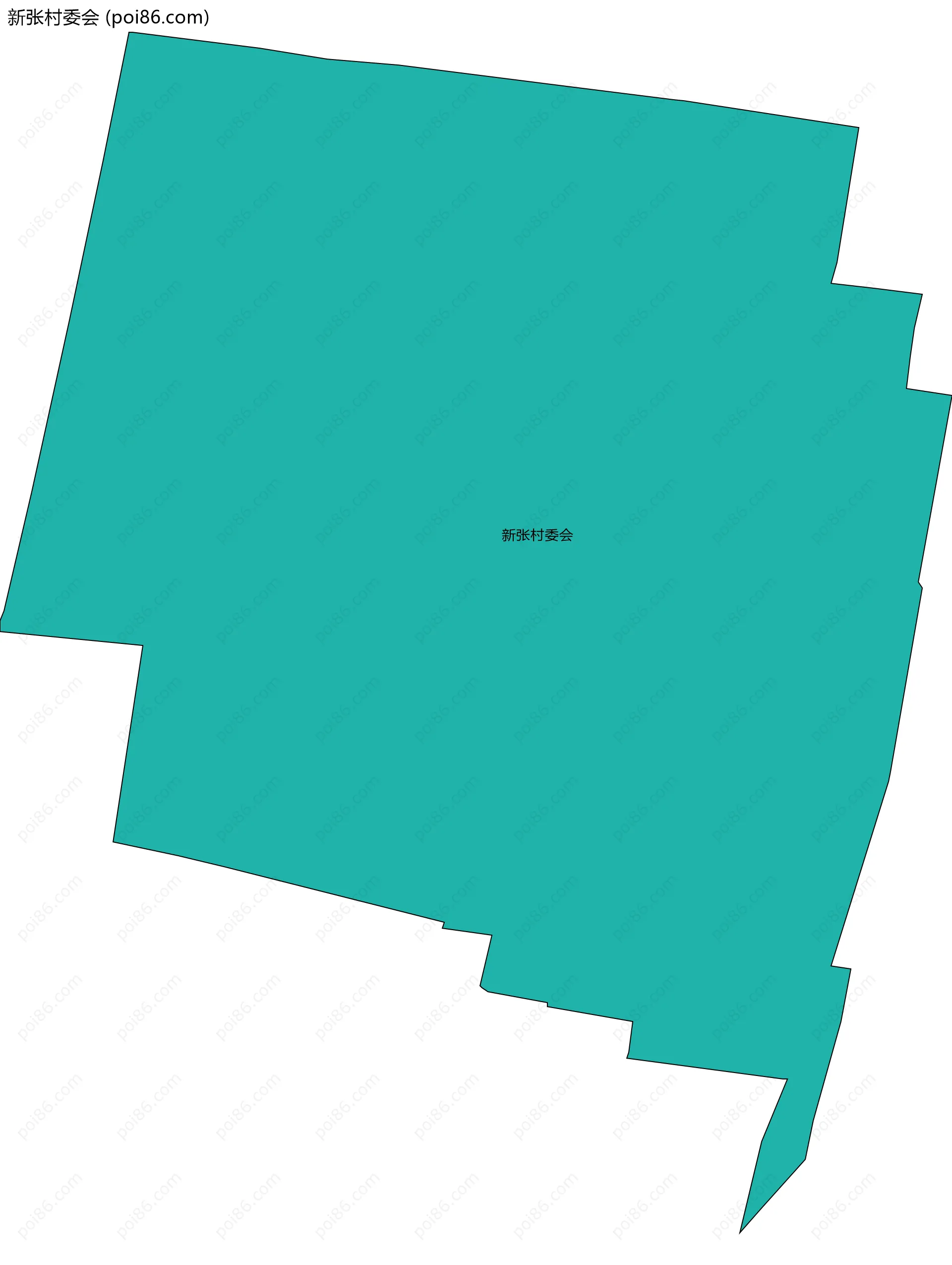 新张村委会边界地图