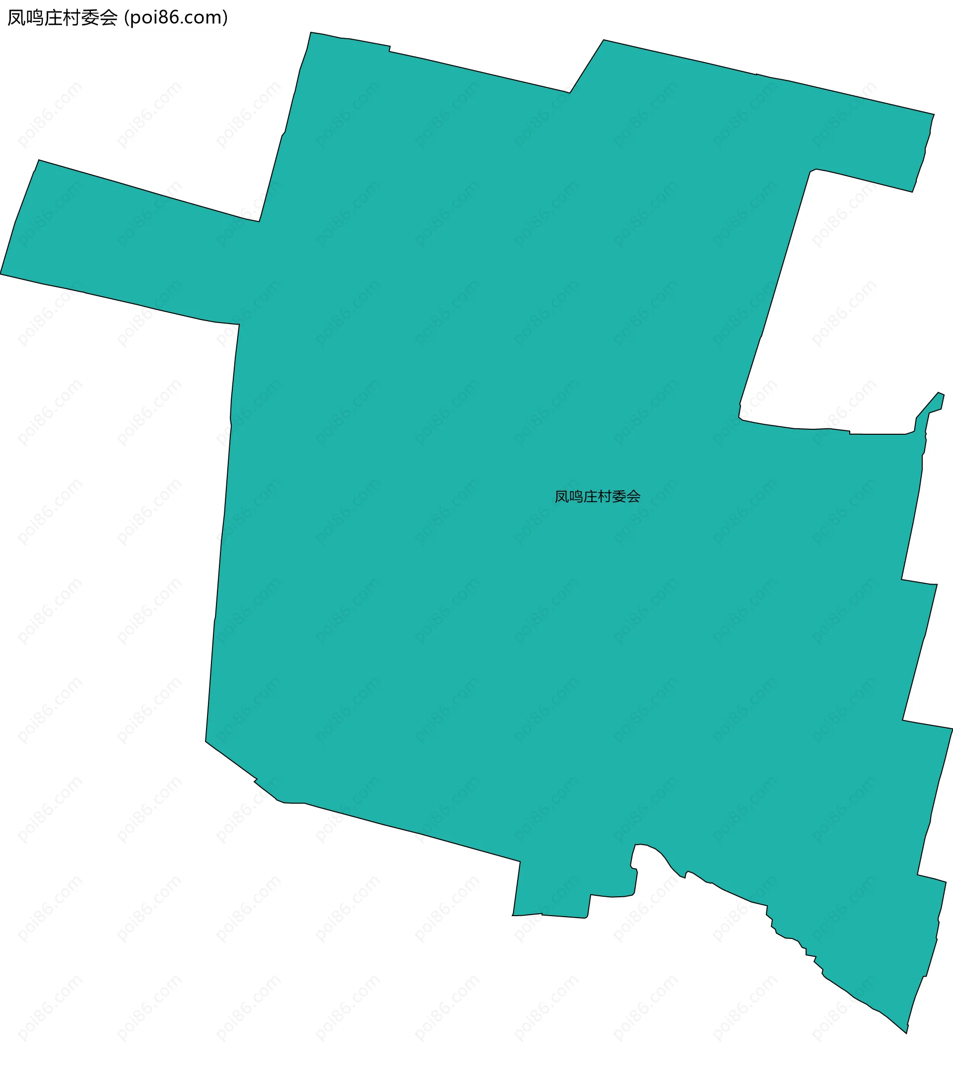 凤鸣庄村委会边界地图