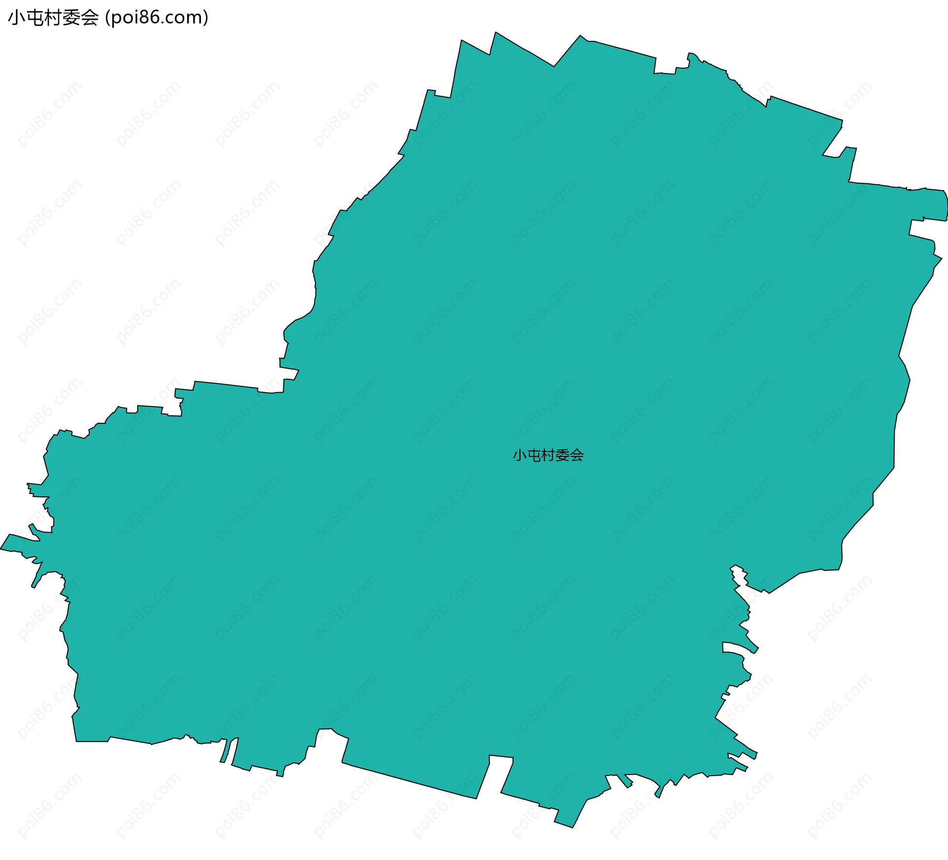 小屯村委会边界地图