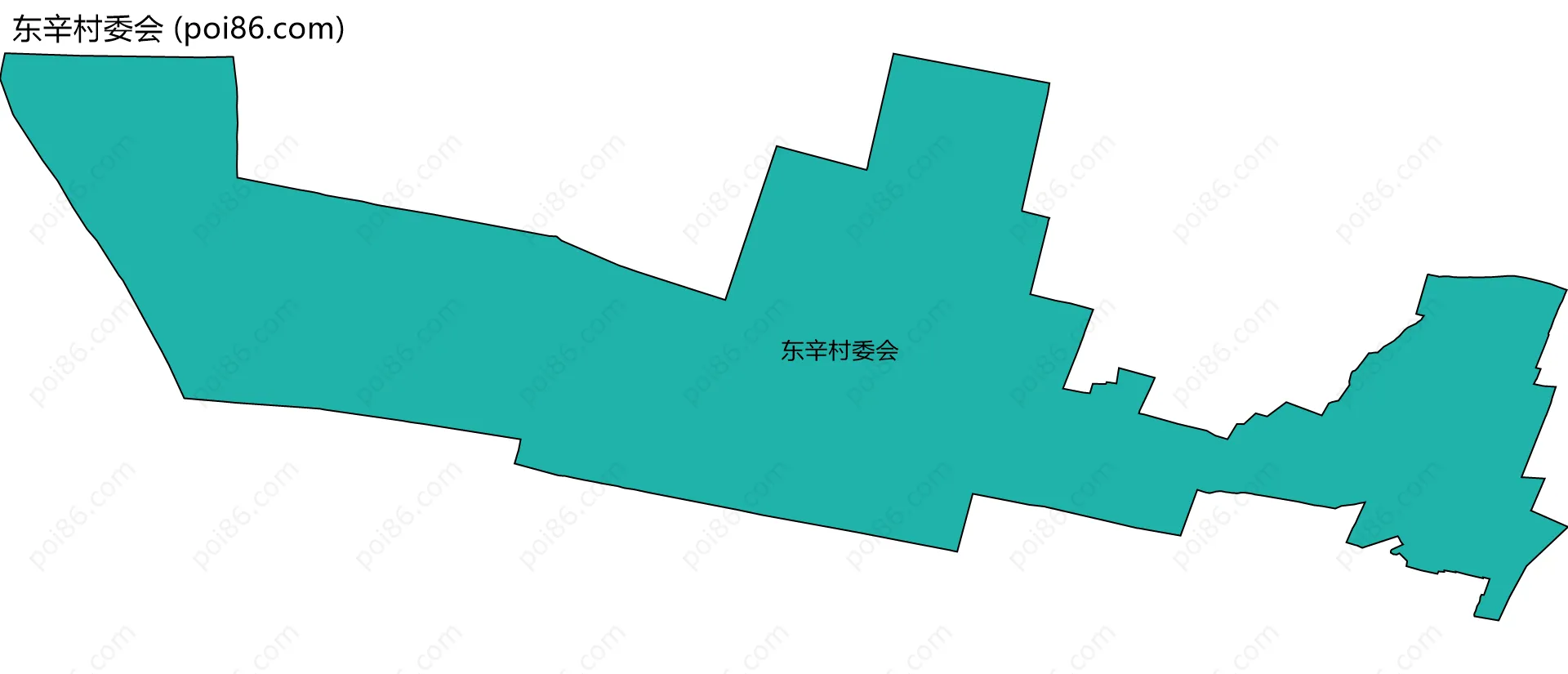 东辛村委会边界地图