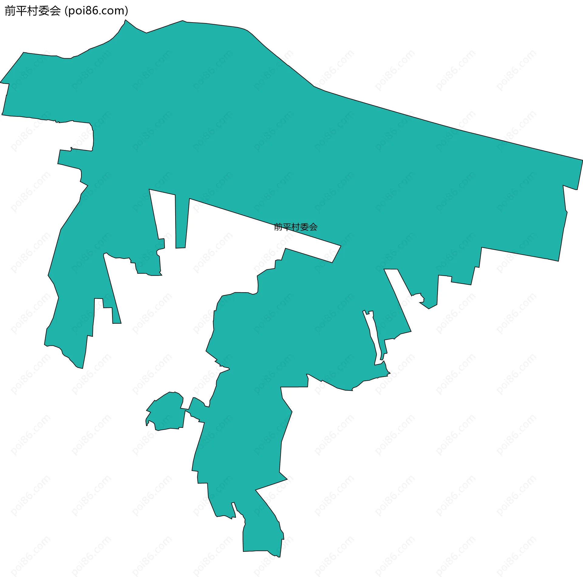 前平村委会边界地图