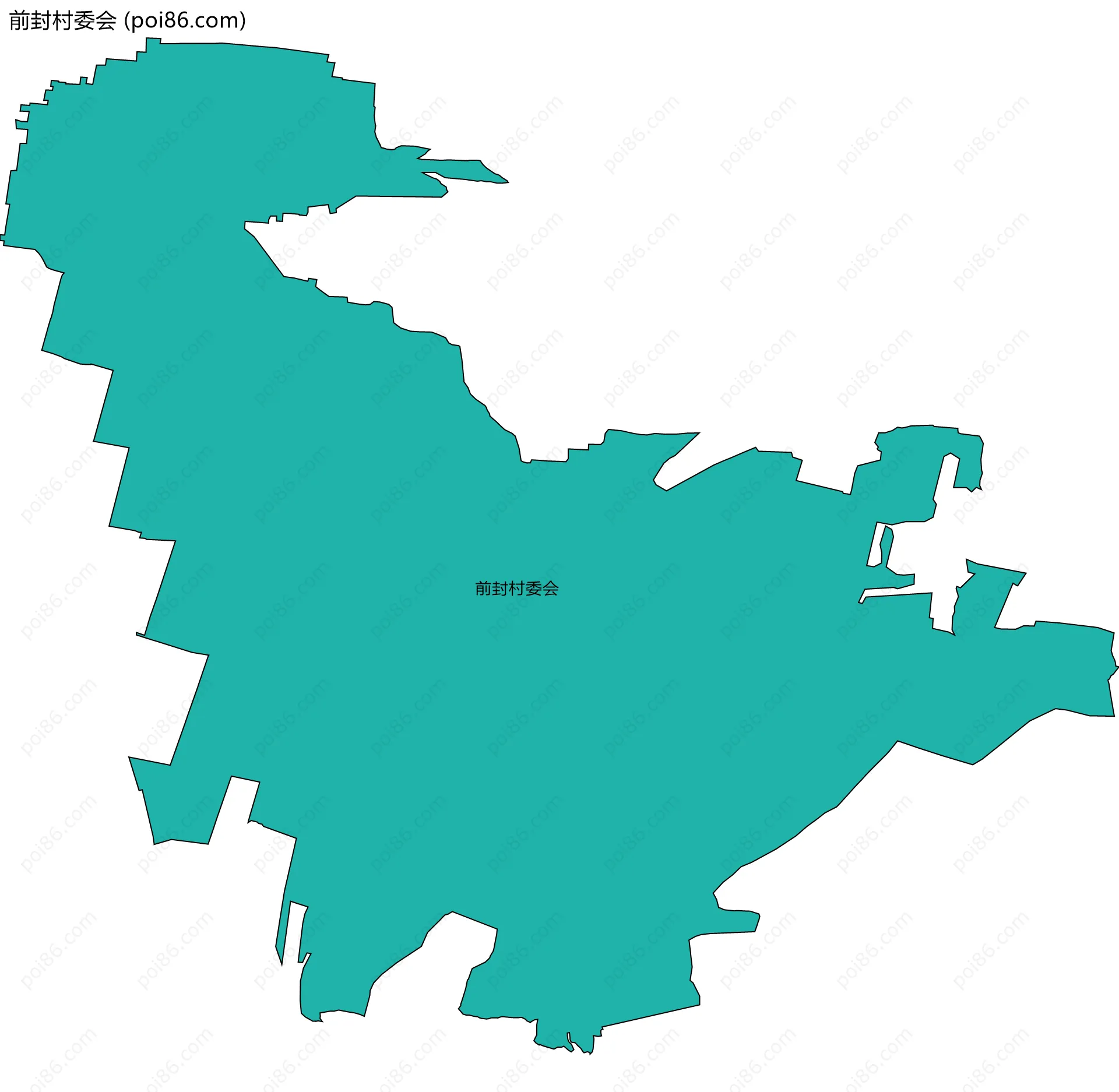前封村委会边界地图