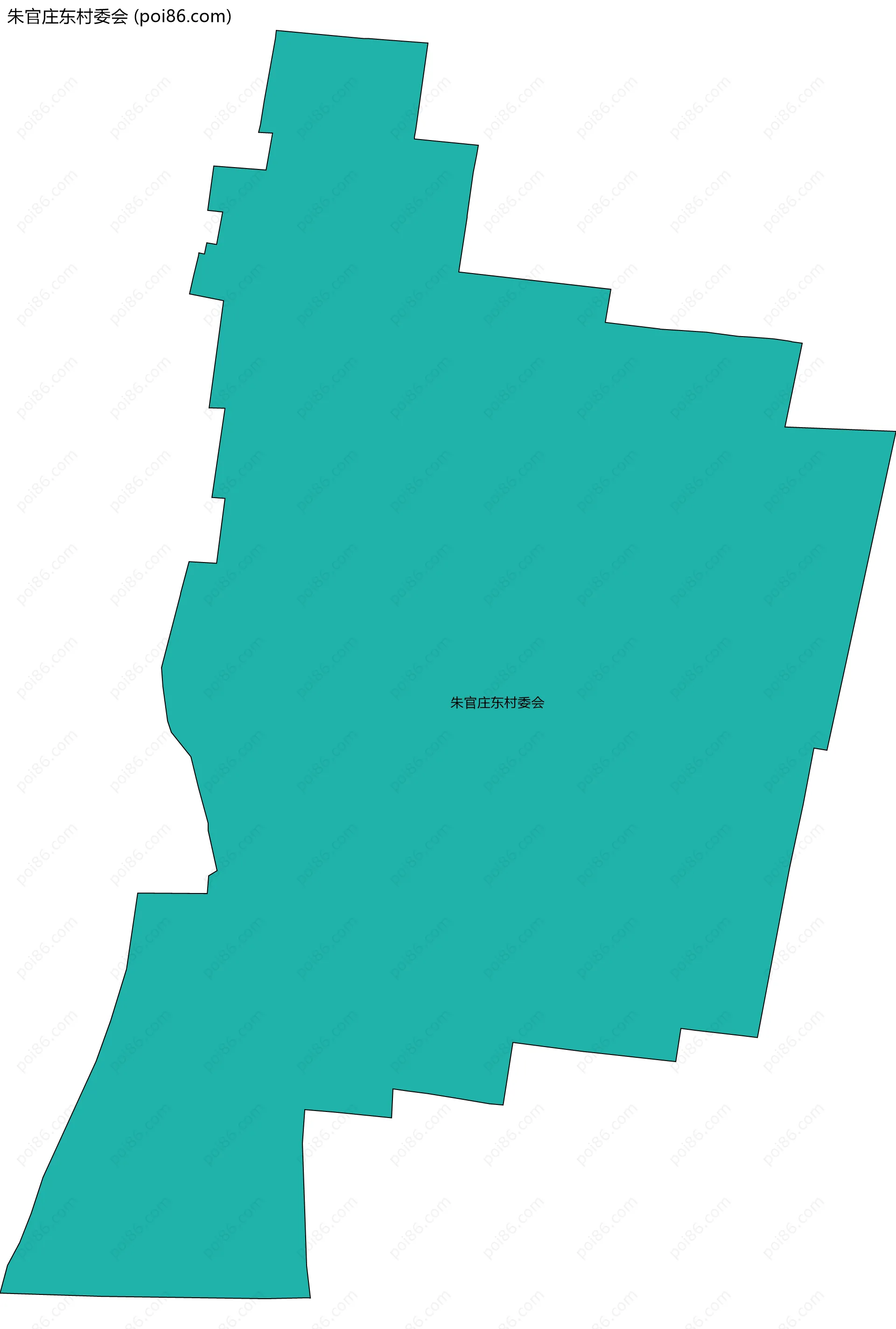 朱官庄东村委会边界地图